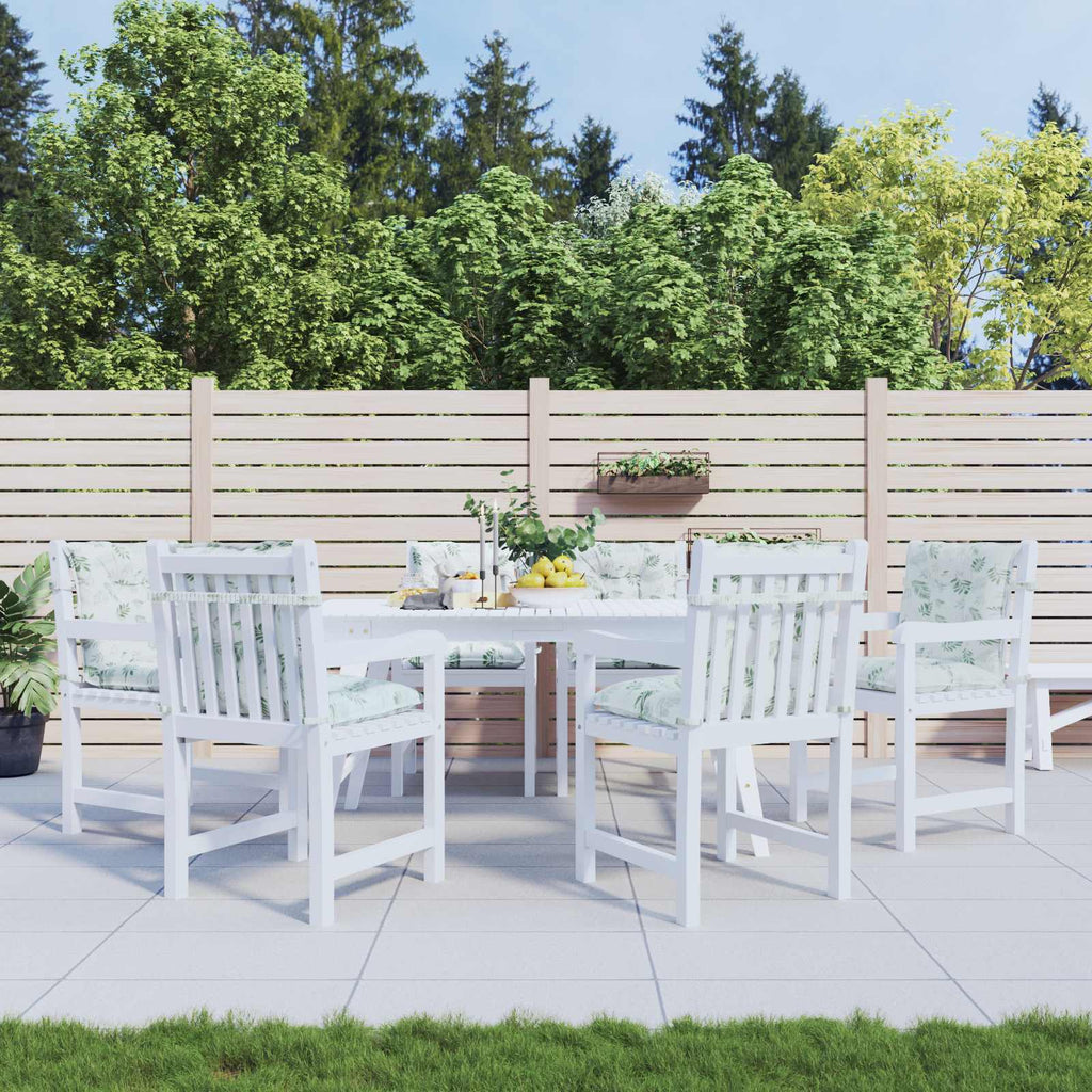vidaXL Poduszka na zewnątrz 6 pcs Biały 100 x 50 x 7 cm tkanina