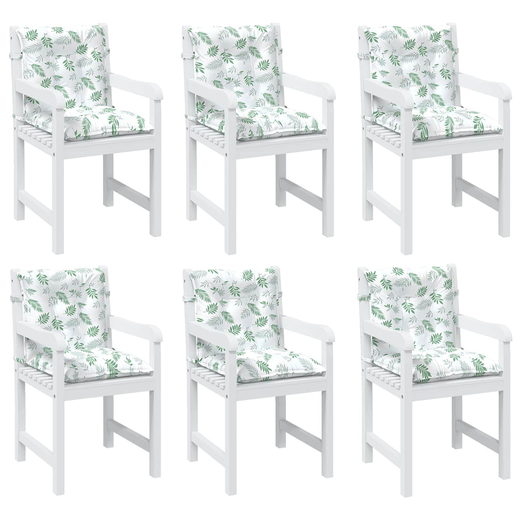 vidaXL Poduszka na zewnątrz 6 pcs Biały 100 x 50 x 7 cm tkanina