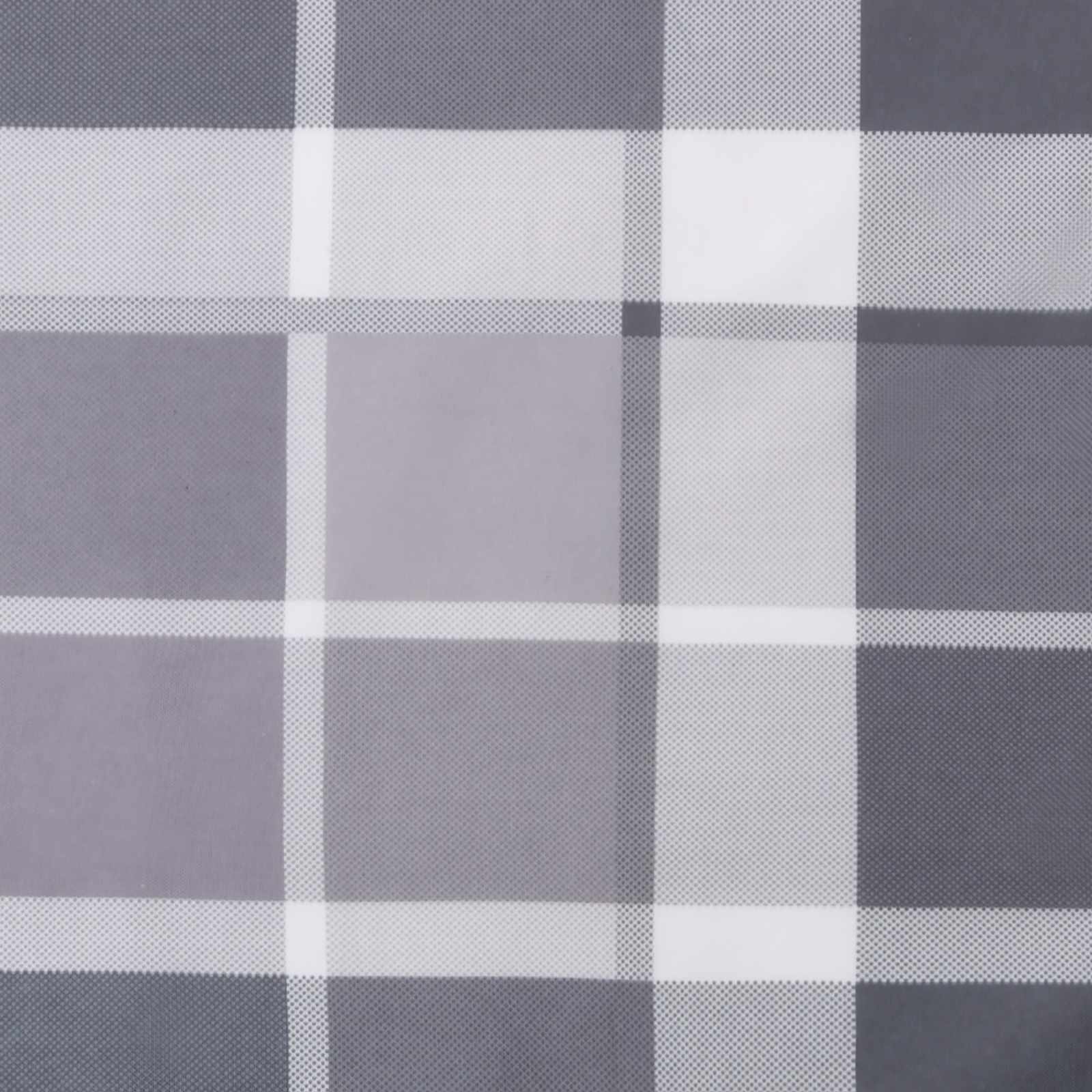 vidaXL Poduszka na zewnątrz 4 pcs Szary w krate 50 x 50 cm tkanina