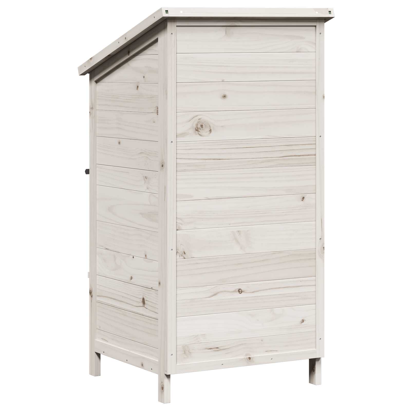 vidaXL Shed ogrodowy Biały 59 x 56 x 113,5 cm Drewno Świerkowe