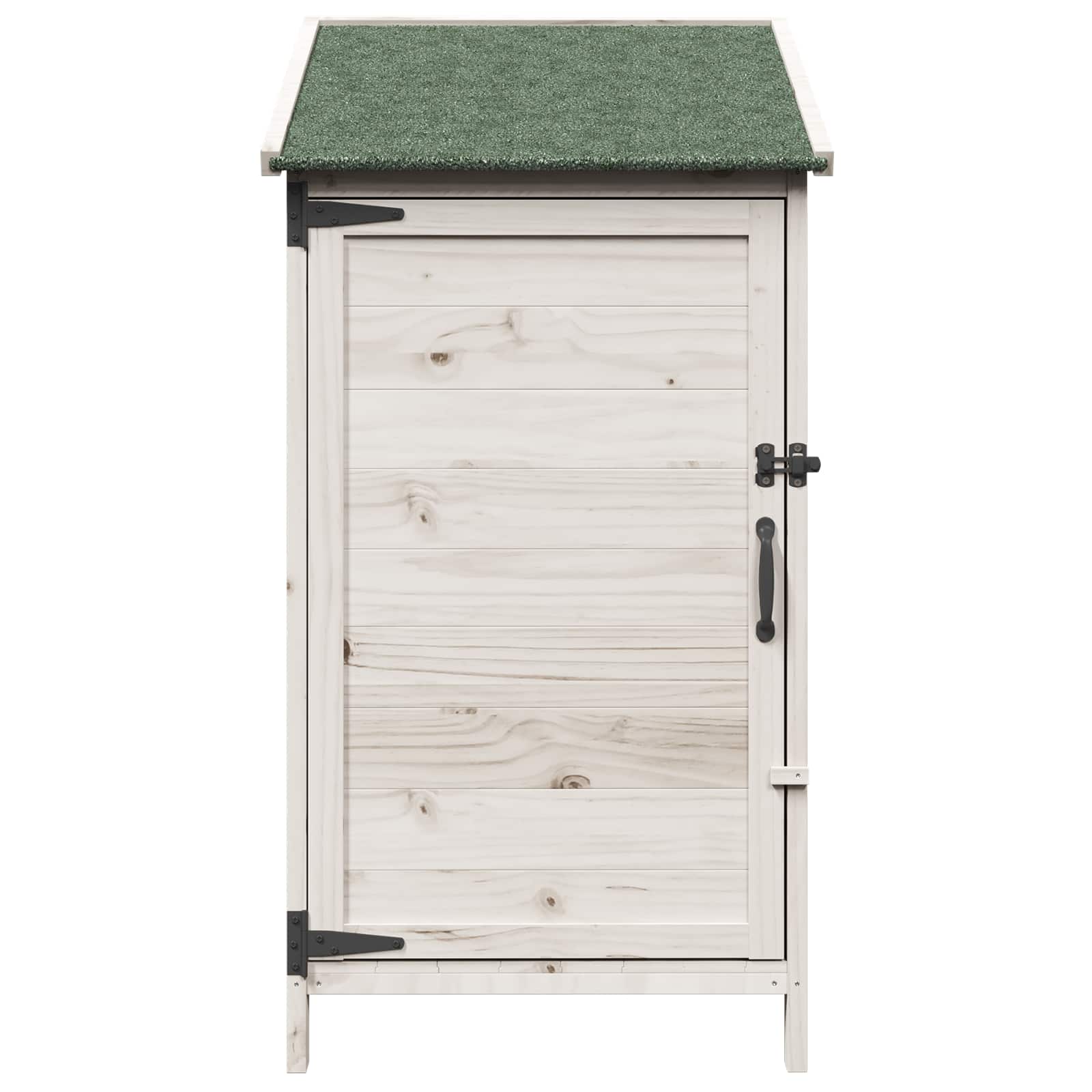 vidaXL Shed ogrodowy Biały 59 x 56 x 113,5 cm Drewno Świerkowe