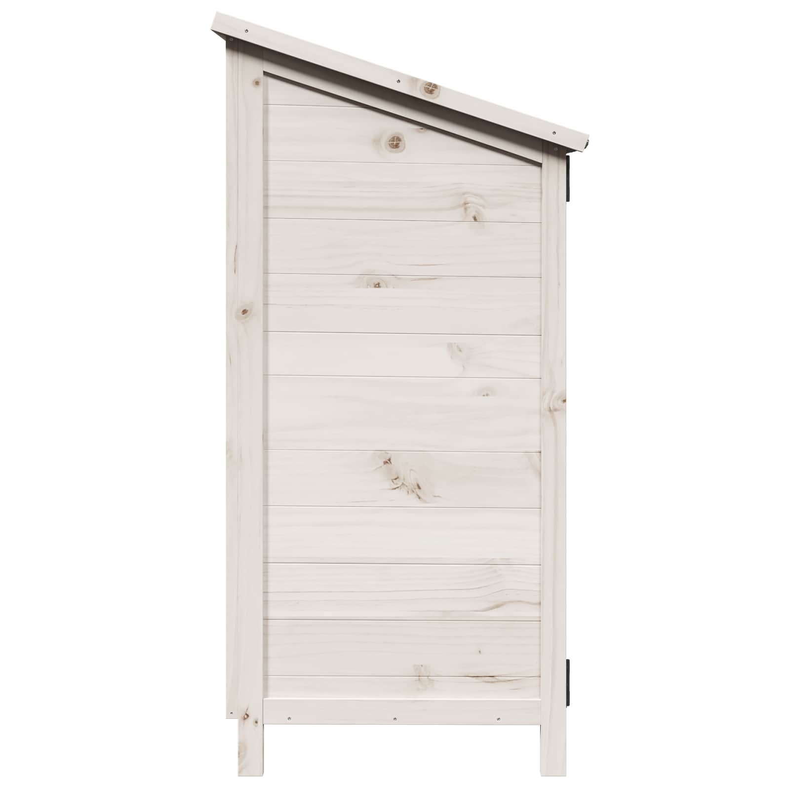 vidaXL Shed ogrodowy Biały 59 x 56 x 113,5 cm Drewno Świerkowe