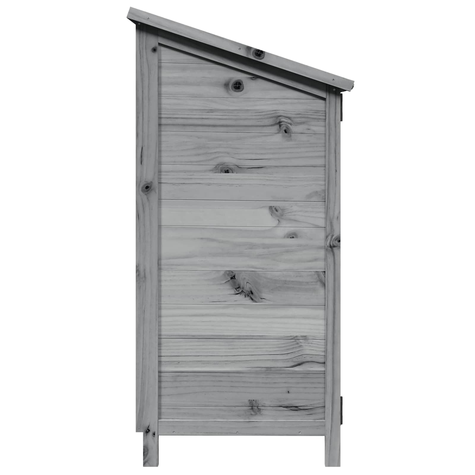 vidaXL Shed ogrodowy Szary 59 x 56 x 113,5 cm Drewno Świerkowe