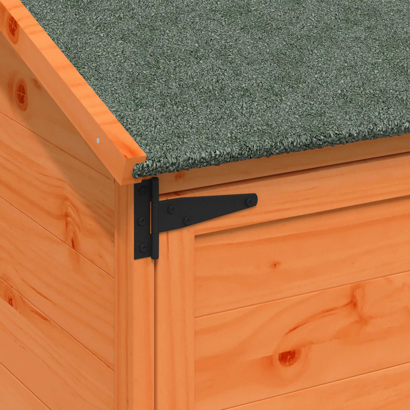 vidaXL Shed ogrodowy brązowy 59 x 56 x 113,5 cm Drewno Świerkowe