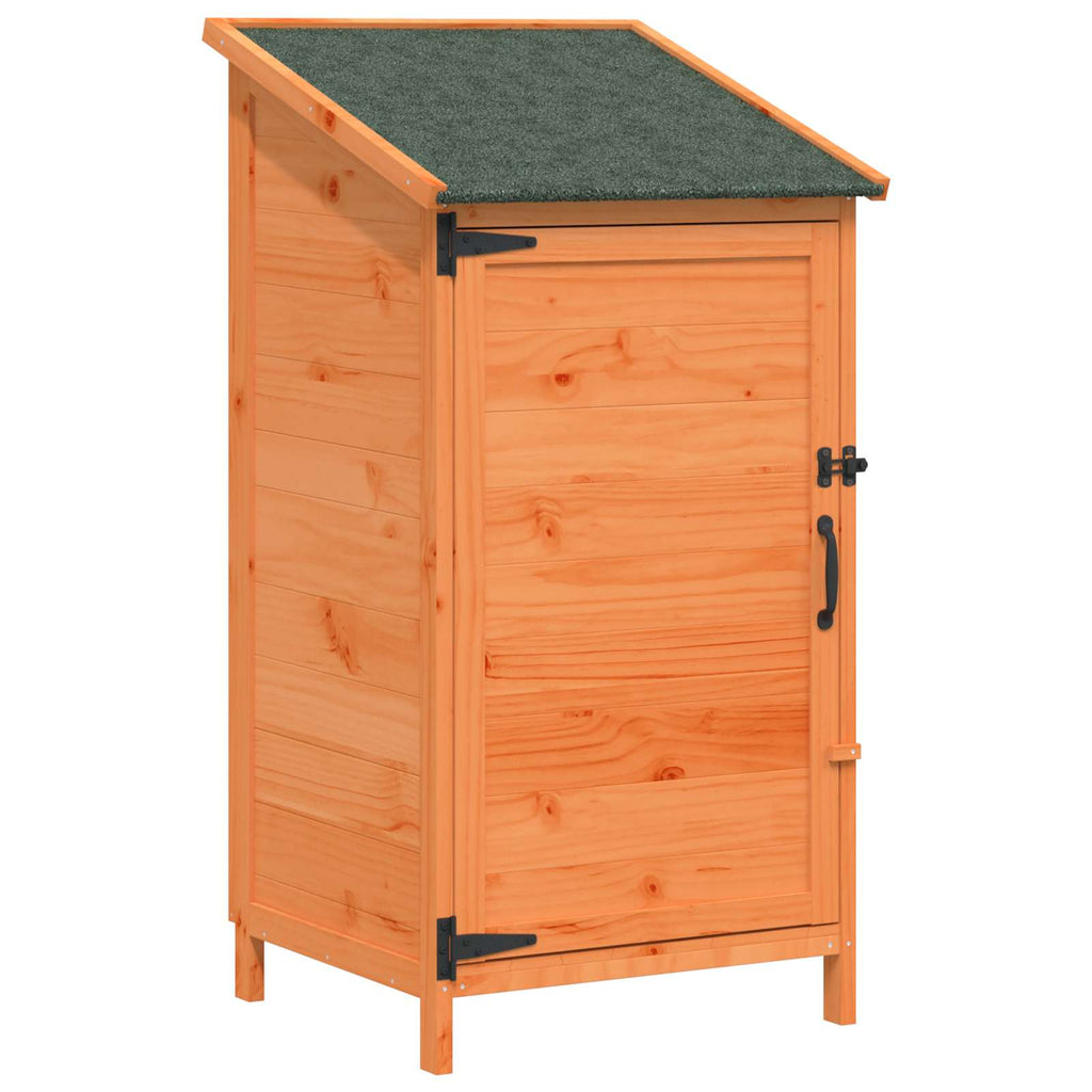 vidaXL Shed ogrodowy brązowy 59 x 56 x 113,5 cm Drewno Świerkowe