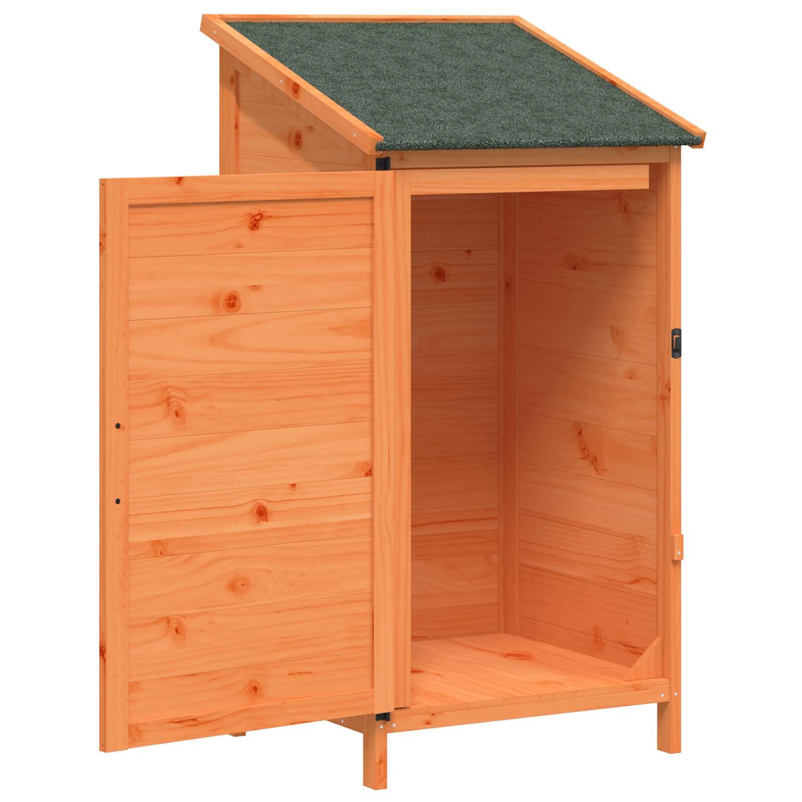 vidaXL Shed ogrodowy brązowy 59 x 56 x 113,5 cm Drewno Świerkowe