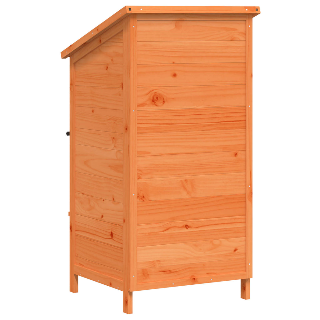 vidaXL Shed ogrodowy brązowy 59 x 56 x 113,5 cm Drewno Świerkowe