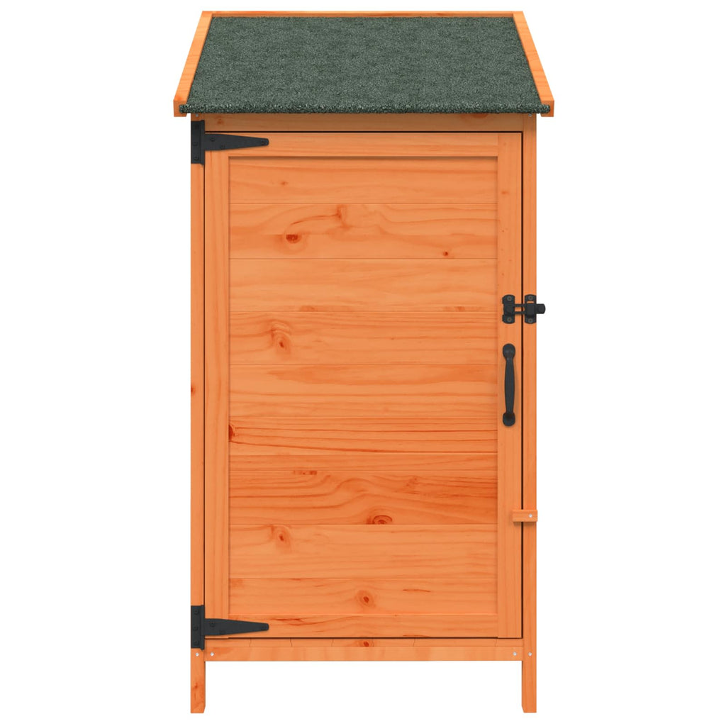 vidaXL Shed ogrodowy brązowy 59 x 56 x 113,5 cm Drewno Świerkowe