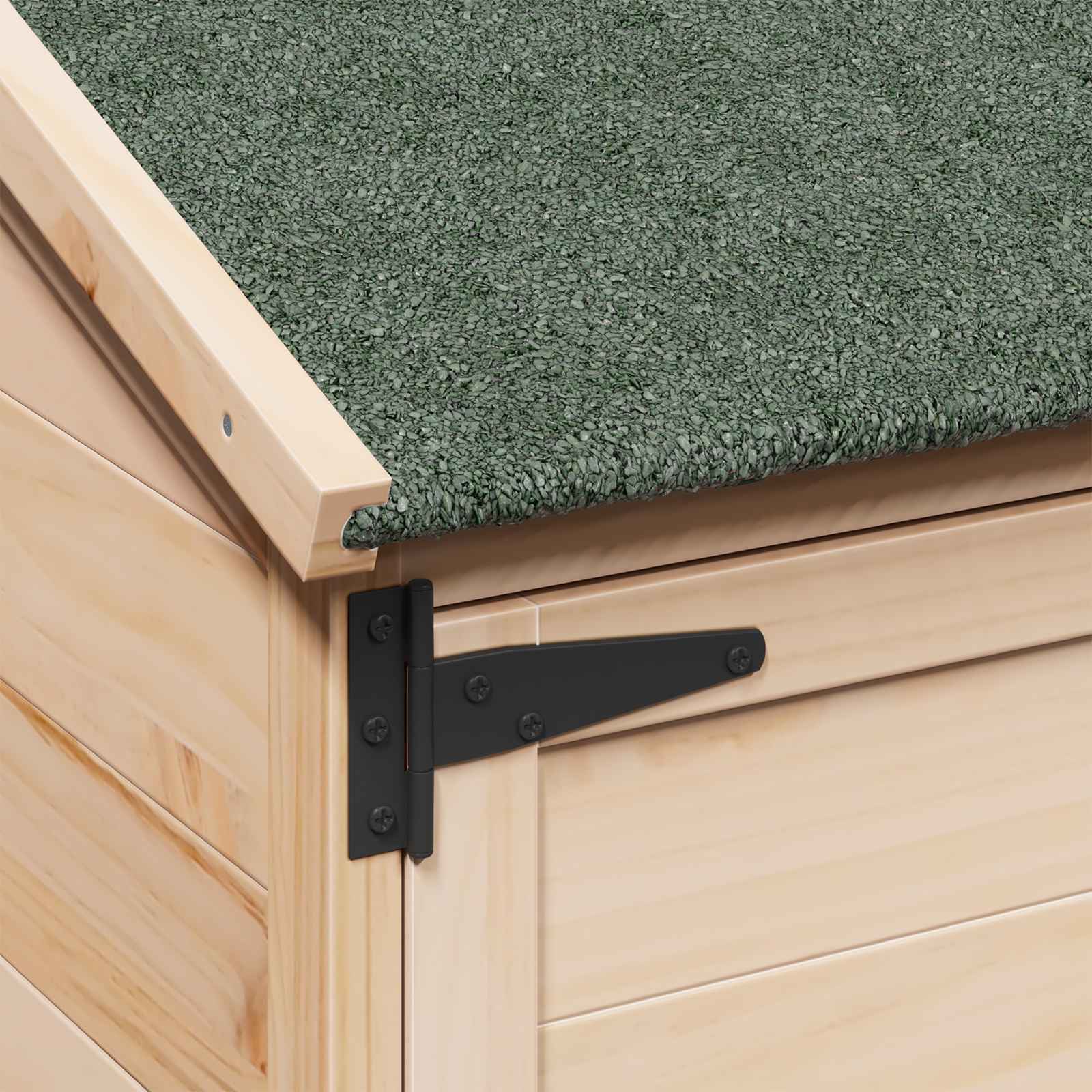 vidaXL Shed ogrodowy naturalny 106,5 x 56 x 113,5 cm Drewno Świerkowe