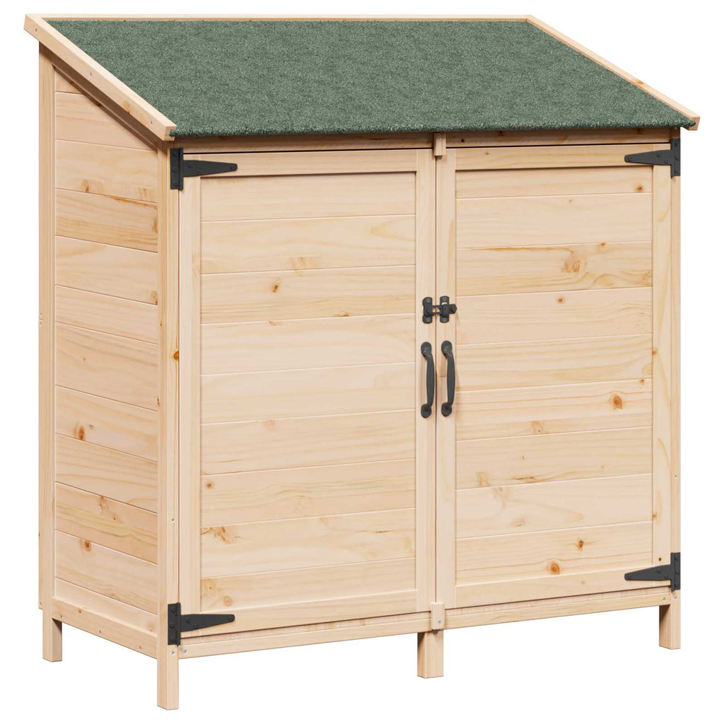 vidaXL Shed ogrodowy naturalny 106,5 x 56 x 113,5 cm Drewno Świerkowe