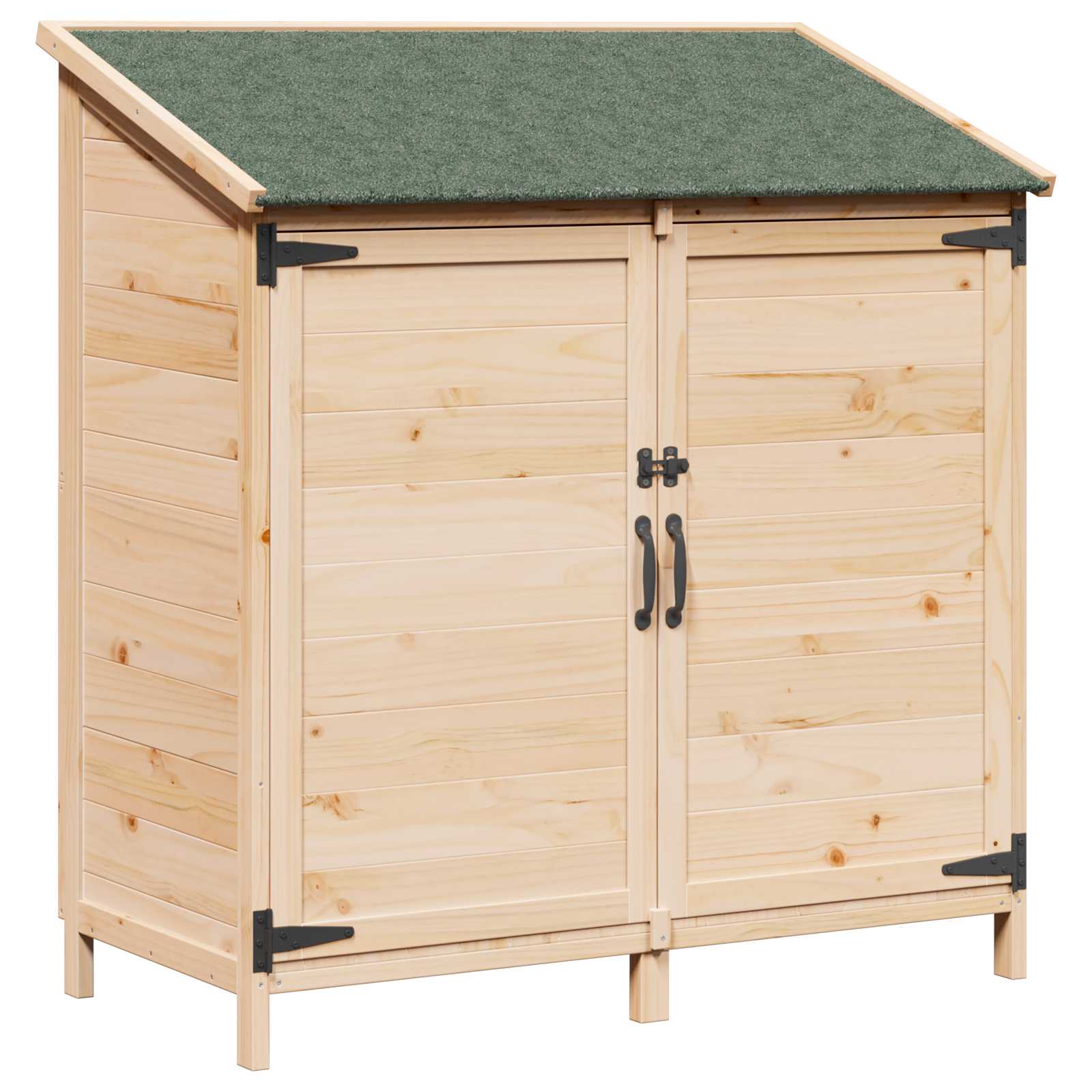 vidaXL Shed ogrodowy naturalny 106,5 x 56 x 113,5 cm Drewno Świerkowe