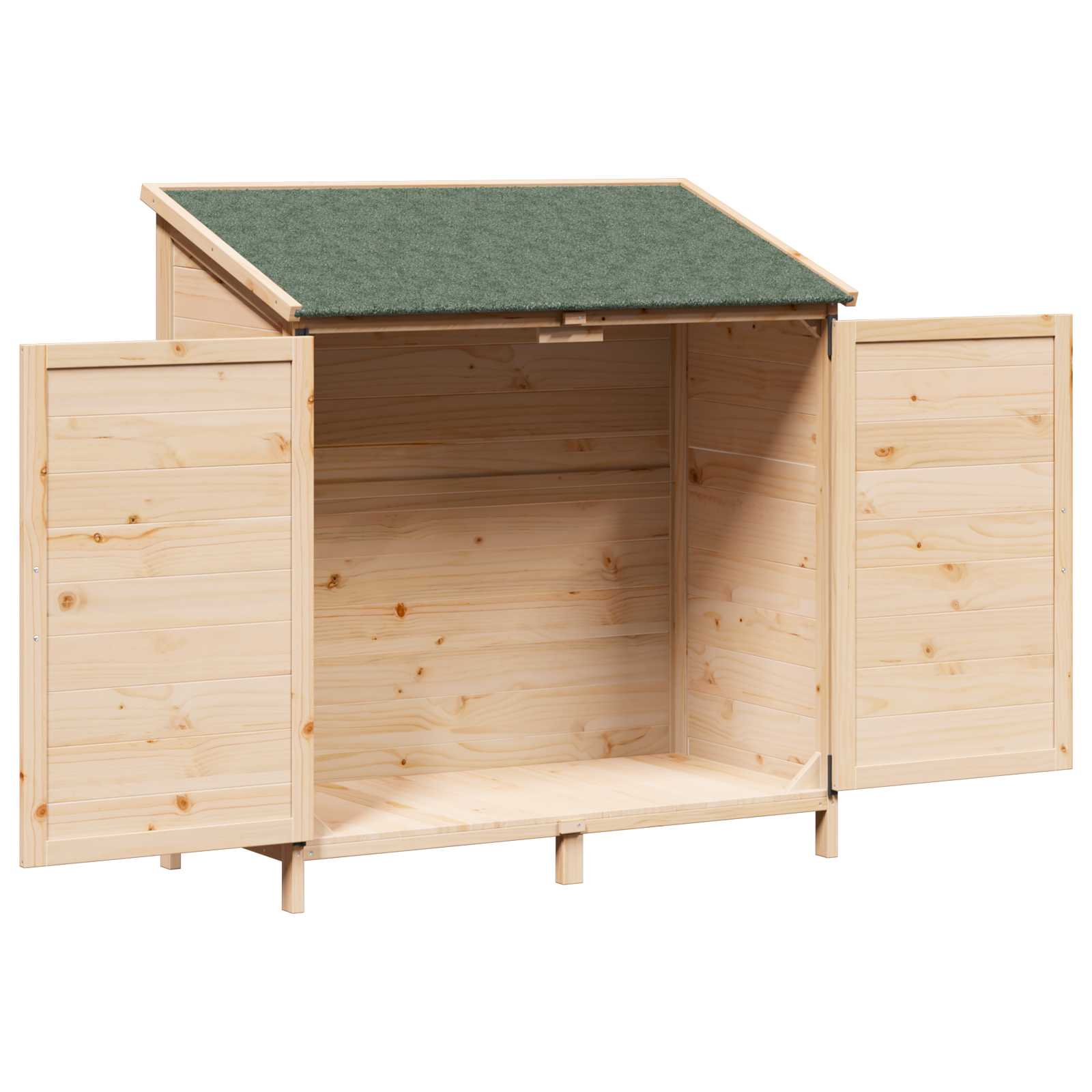 vidaXL Shed ogrodowy naturalny 106,5 x 56 x 113,5 cm Drewno Świerkowe