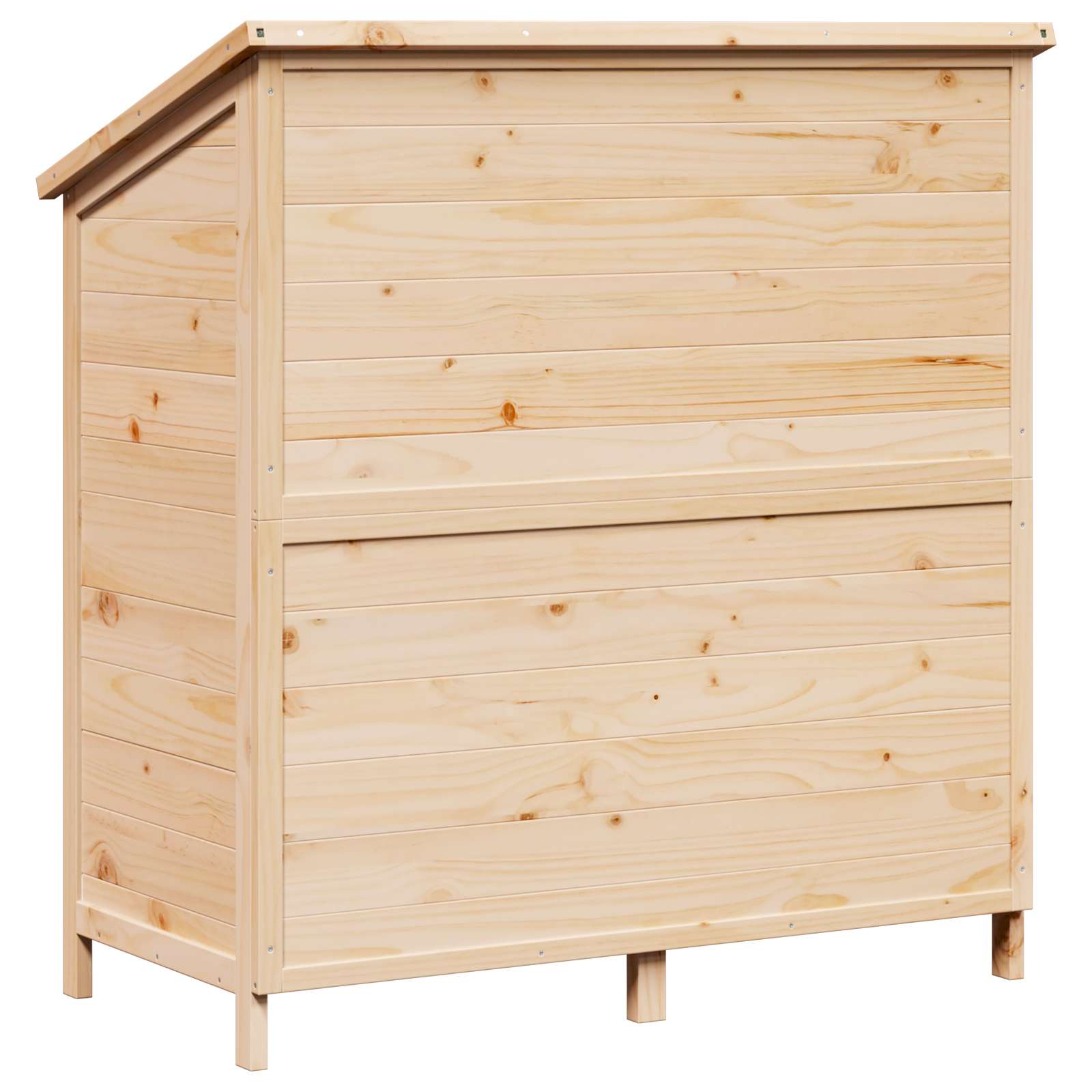 vidaXL Shed ogrodowy naturalny 106,5 x 56 x 113,5 cm Drewno Świerkowe