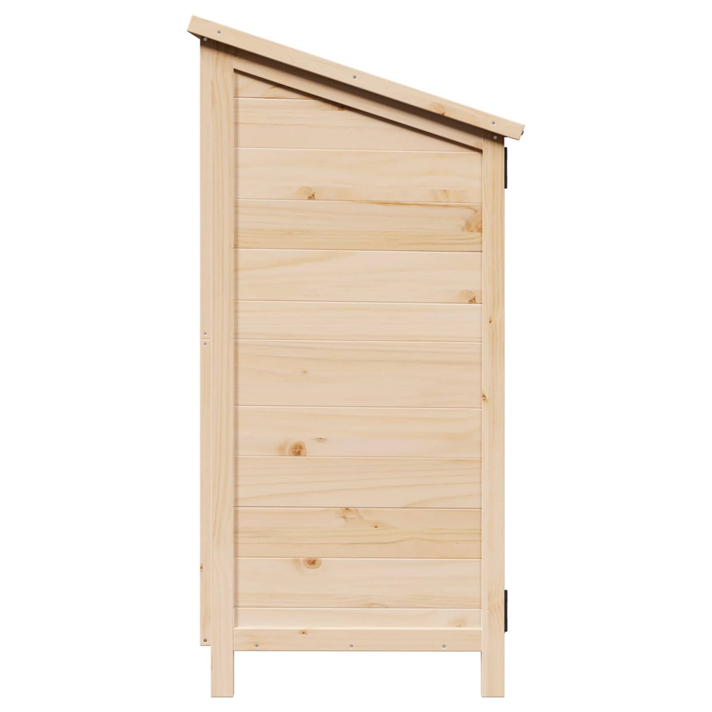 vidaXL Shed ogrodowy naturalny 106,5 x 56 x 113,5 cm Drewno Świerkowe