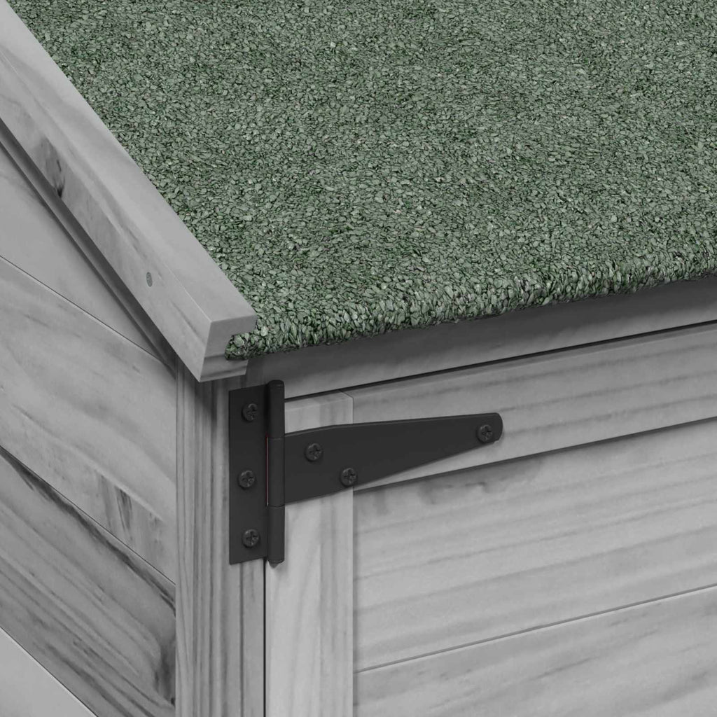 vidaXL Shed ogrodowy Szary 106,5 x 56 x 113,5 cm Drewno Świerkowe