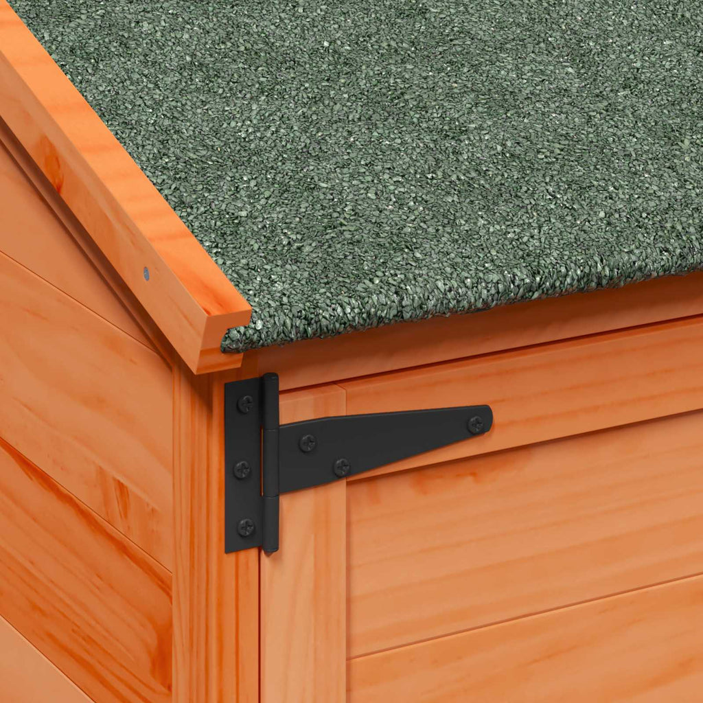 vidaXL Shed ogrodowy brązowy 106,5 x 56 x 113,5 cm Drewno Świerkowe