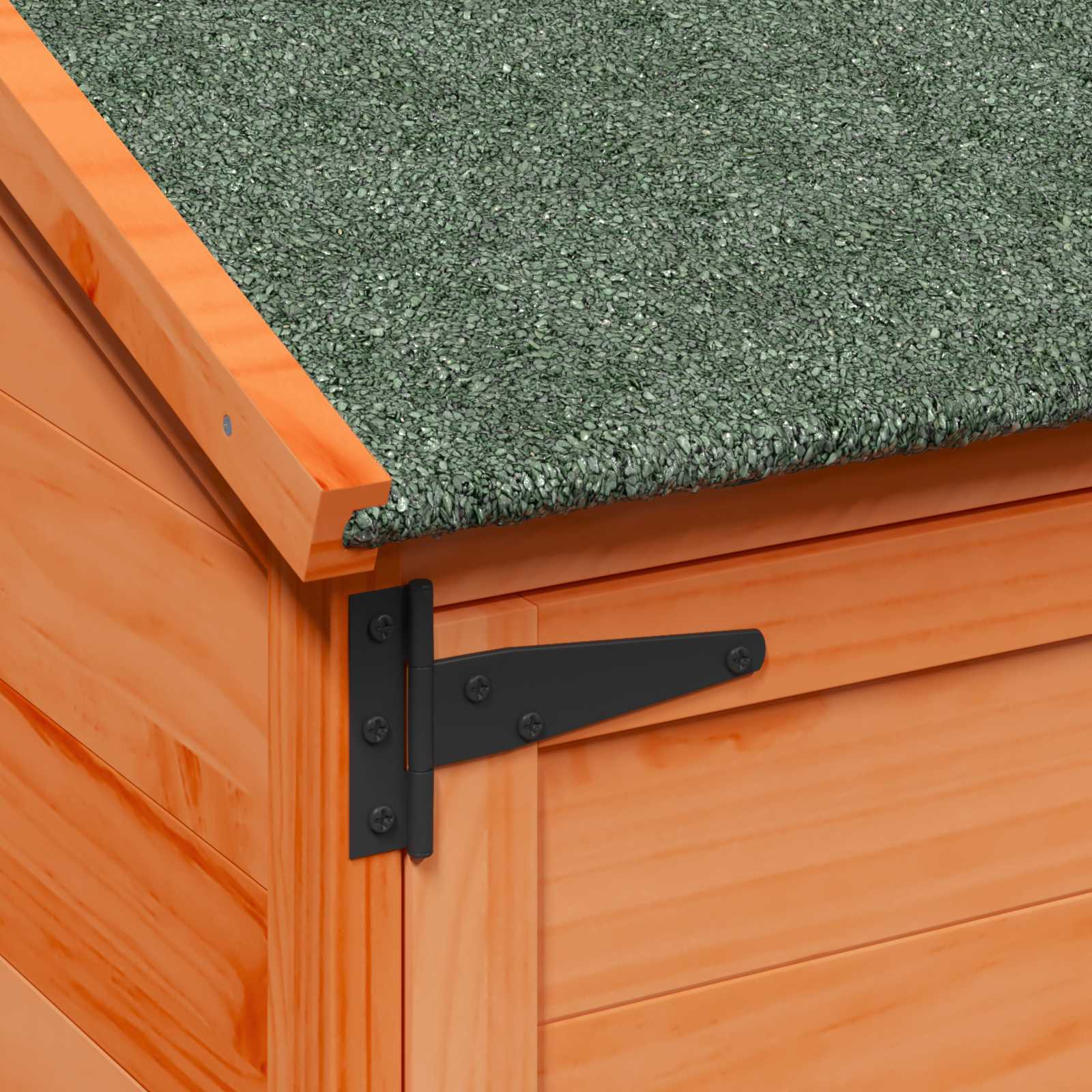vidaXL Shed ogrodowy brązowy 106,5 x 56 x 113,5 cm Drewno Świerkowe