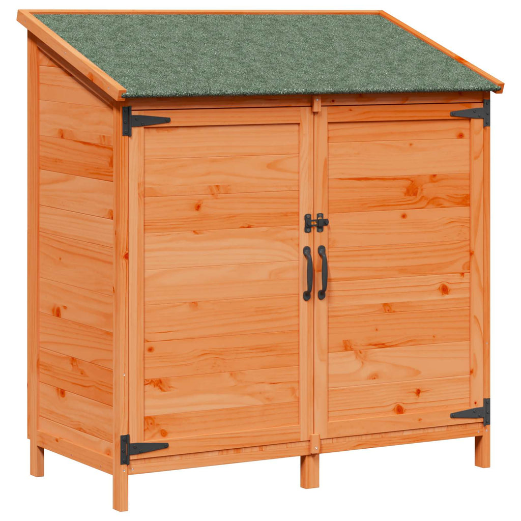 vidaXL Shed ogrodowy brązowy 106,5 x 56 x 113,5 cm Drewno Świerkowe