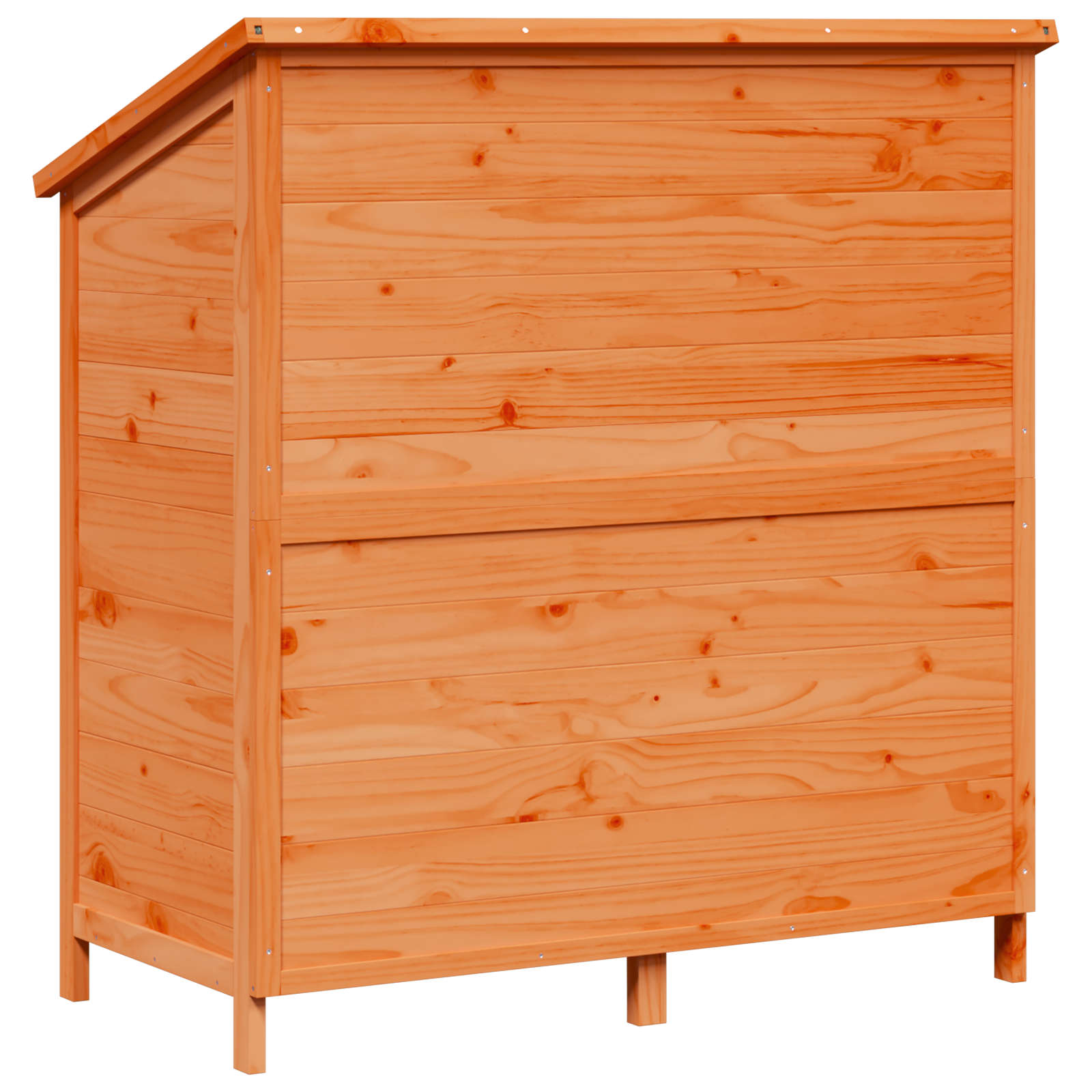 vidaXL Shed ogrodowy brązowy 106,5 x 56 x 113,5 cm Drewno Świerkowe