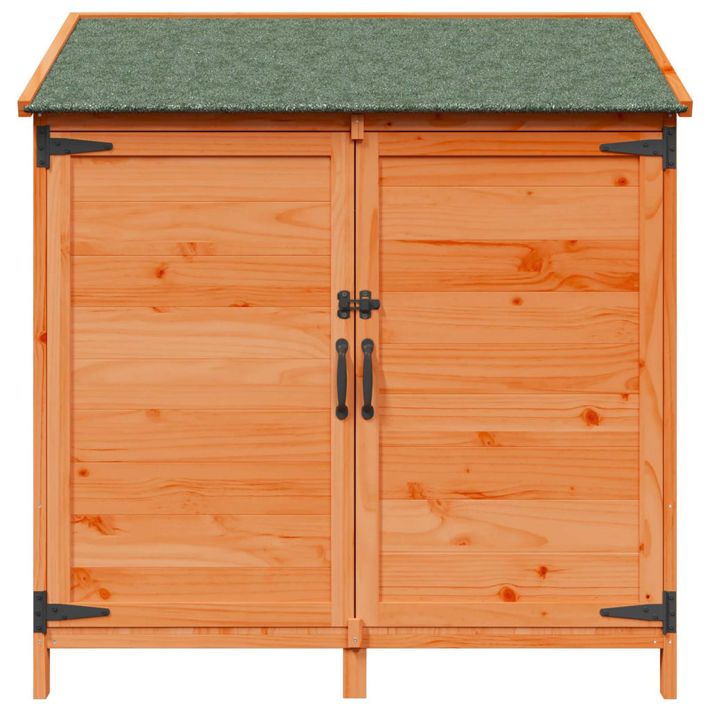 vidaXL Shed ogrodowy brązowy 106,5 x 56 x 113,5 cm Drewno Świerkowe