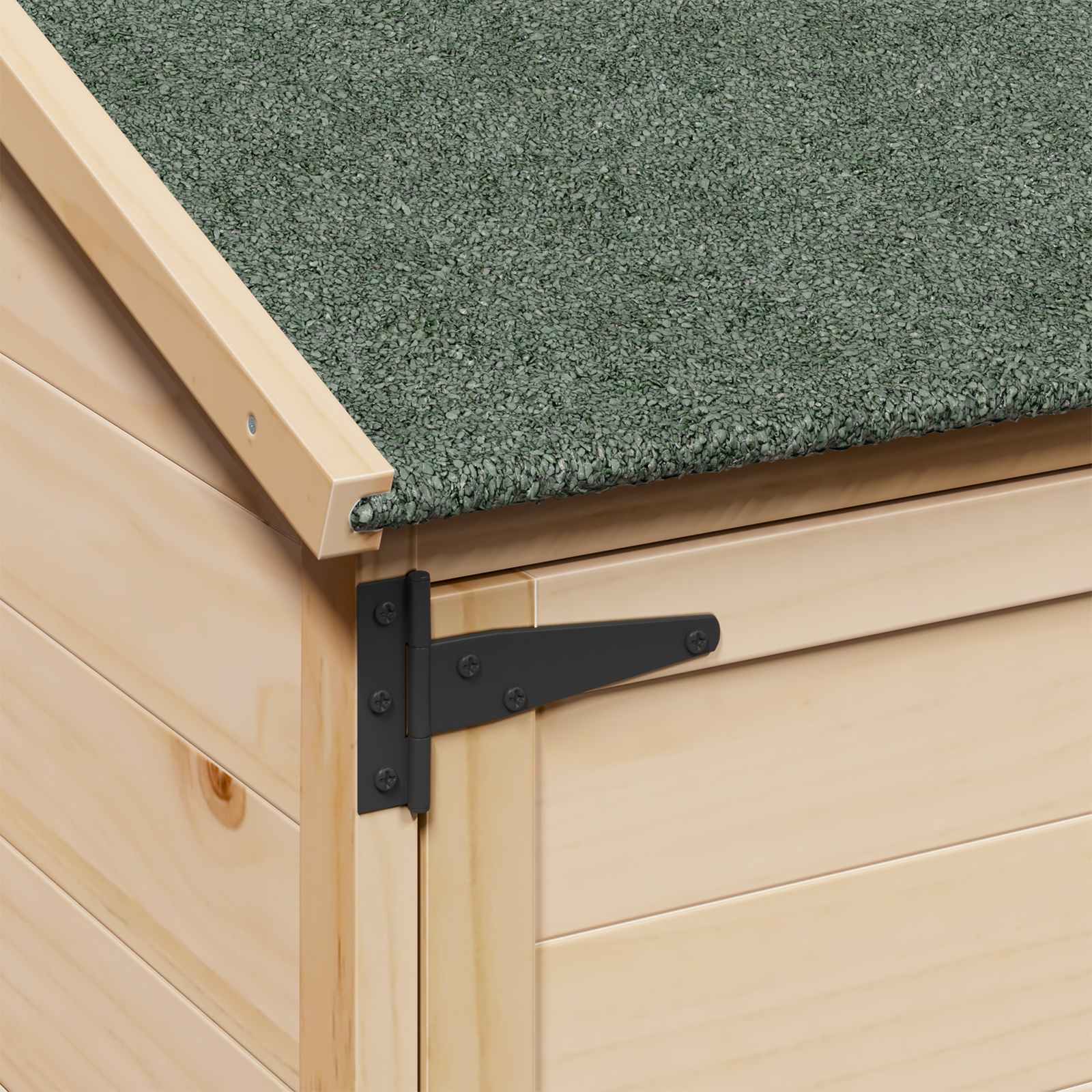 vidaXL Shed ogrodowy naturalny 59,5 x 56 x 176,5 cm Drewno Świerkowe