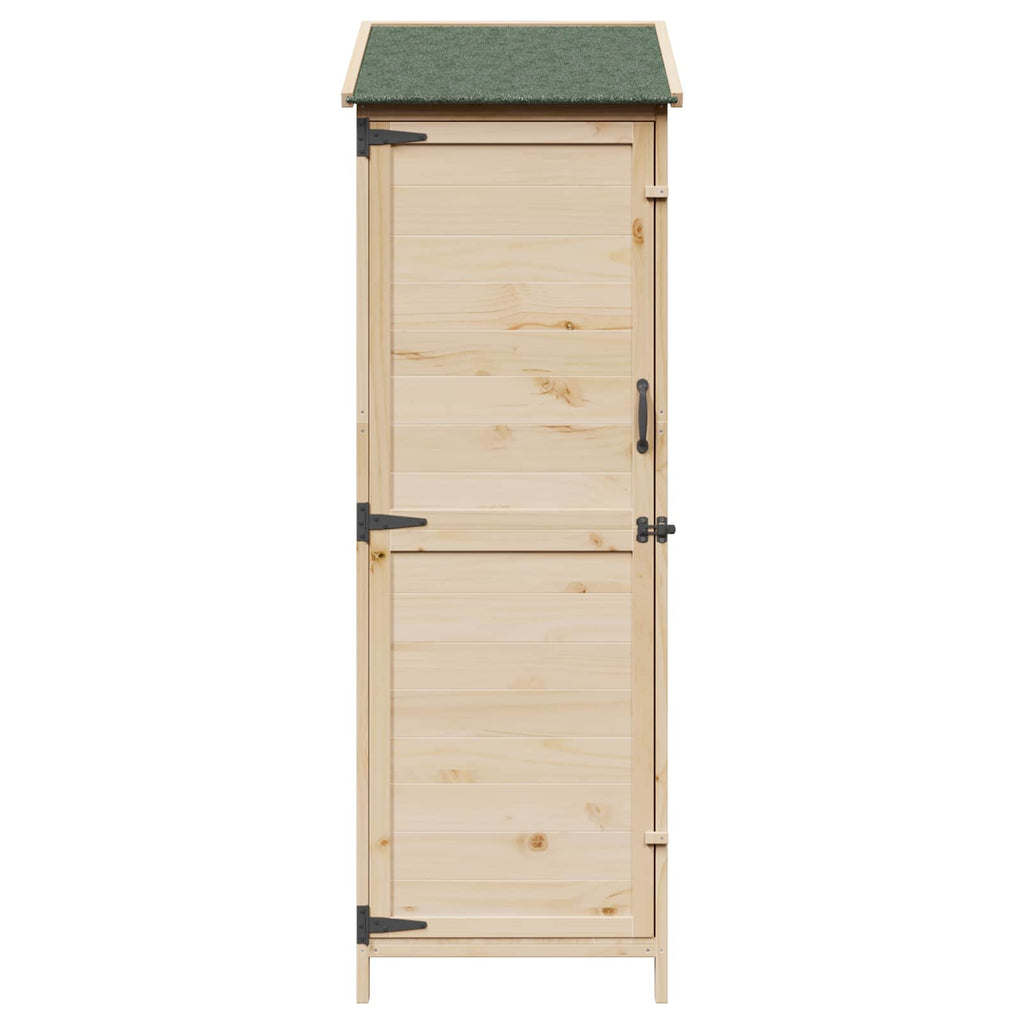 vidaXL Shed ogrodowy naturalny 59,5 x 56 x 176,5 cm Drewno Świerkowe