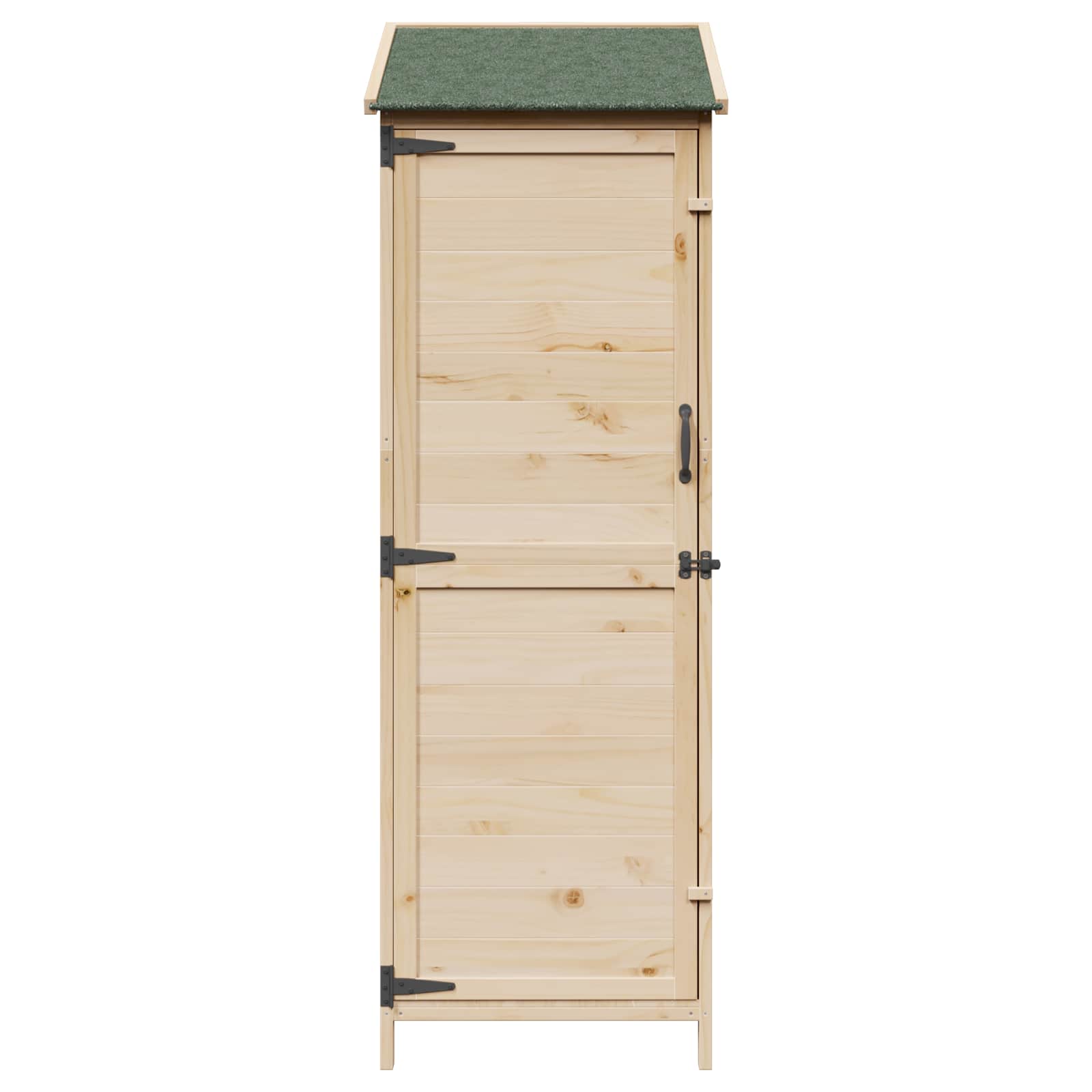 vidaXL Shed ogrodowy naturalny 59,5 x 56 x 176,5 cm Drewno Świerkowe
