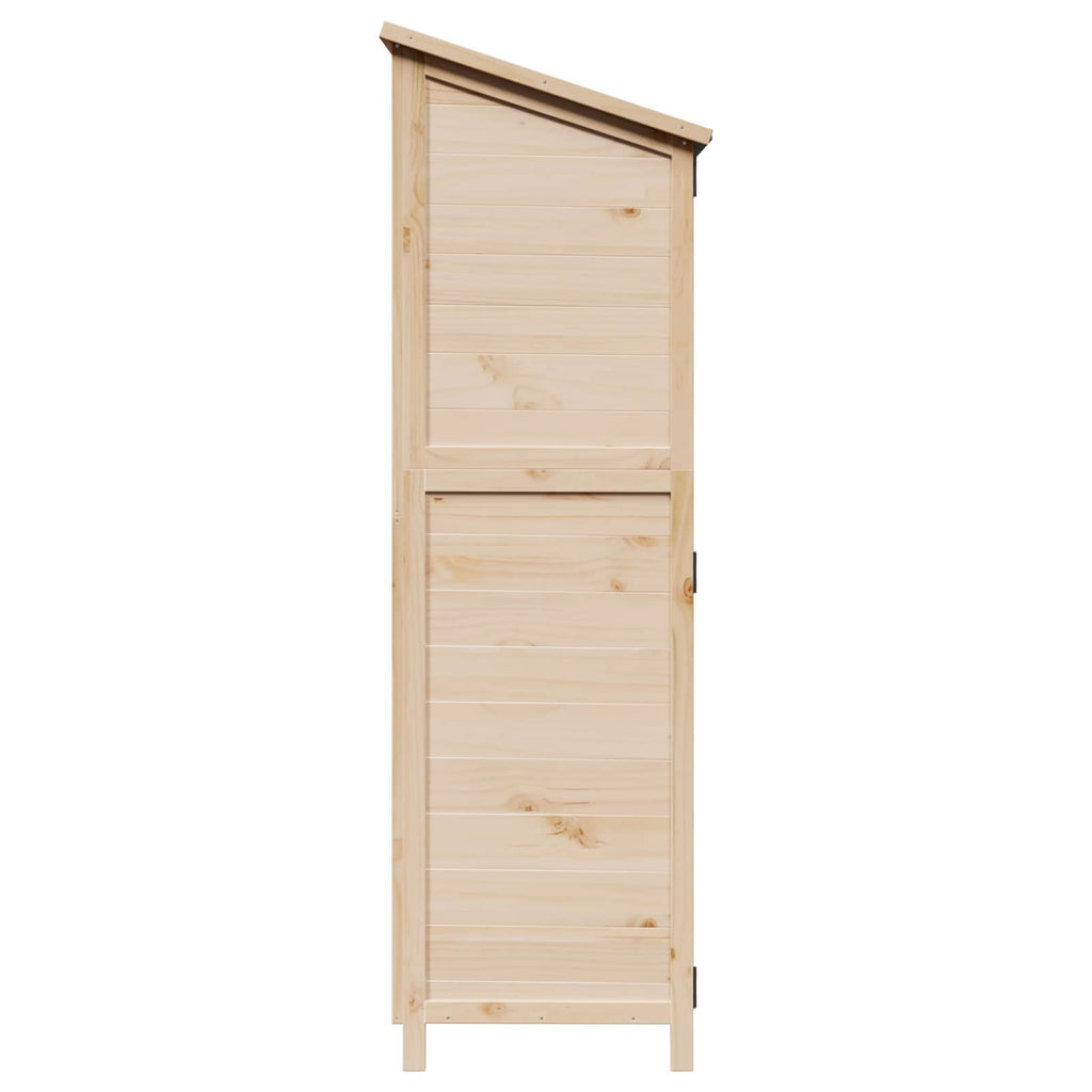 vidaXL Shed ogrodowy naturalny 59,5 x 56 x 176,5 cm Drewno Świerkowe