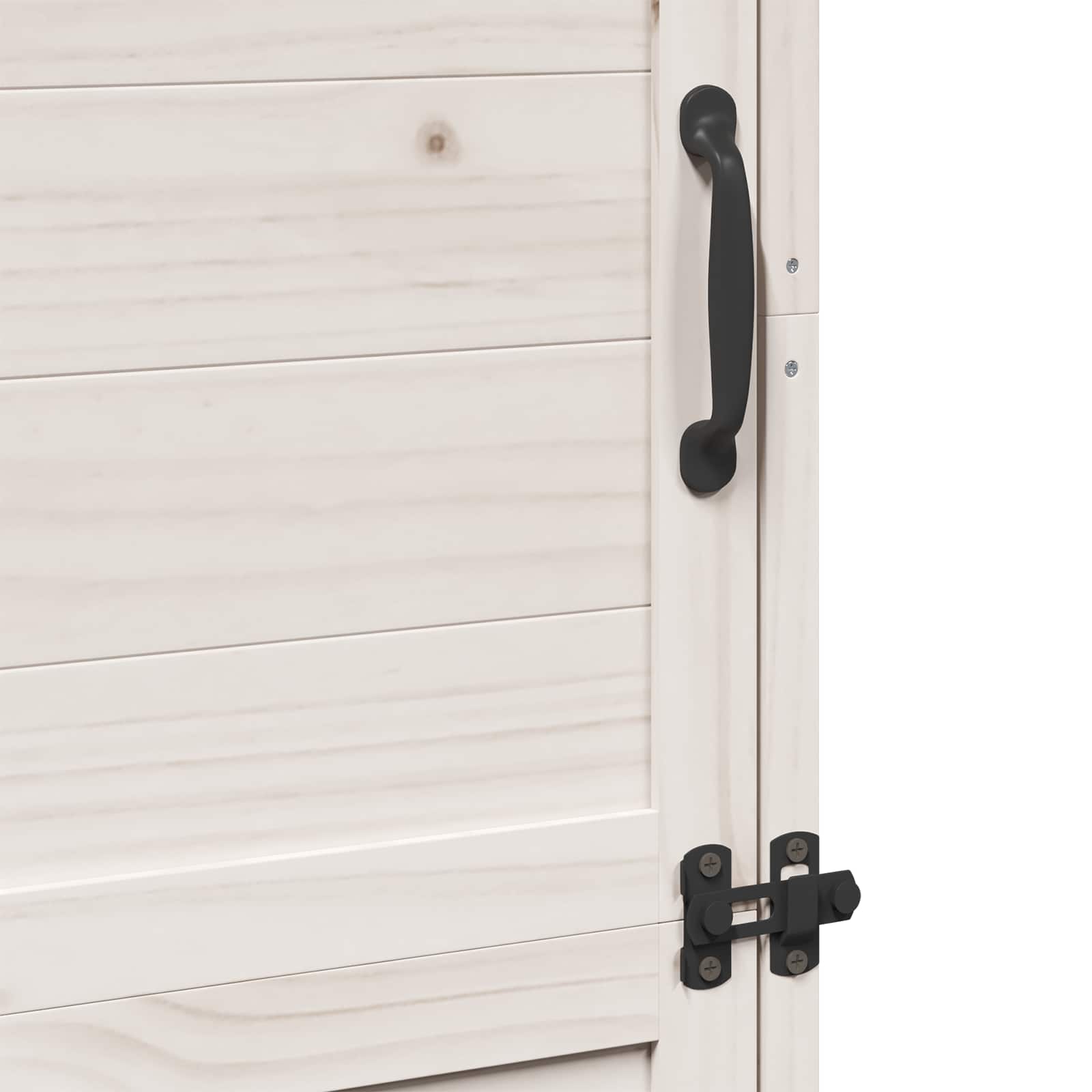 vidaXL Shed ogrodowy Biały 59,5 x 56 x 176,5 cm Drewno Świerkowe