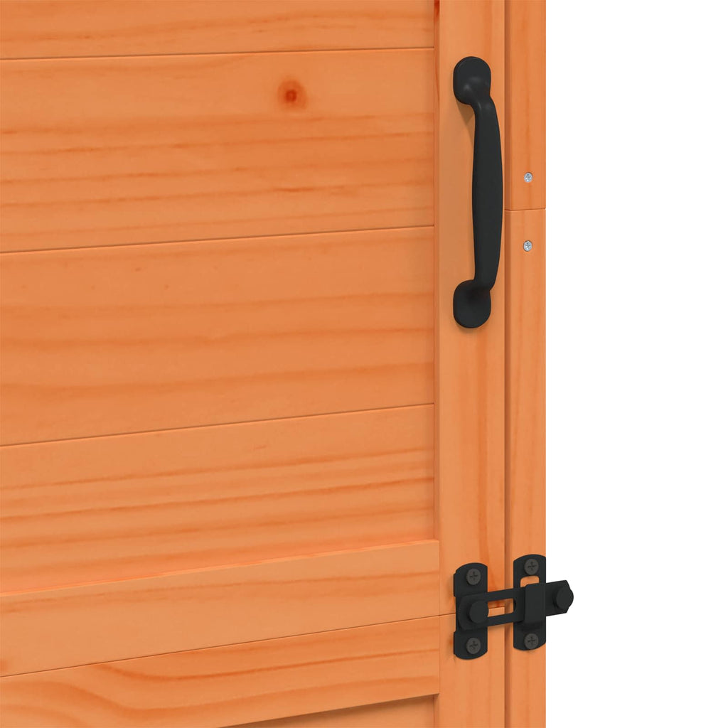vidaXL Shed ogrodowy brązowy 59,5 x 56 x 176,5 cm Drewno Świerkowe