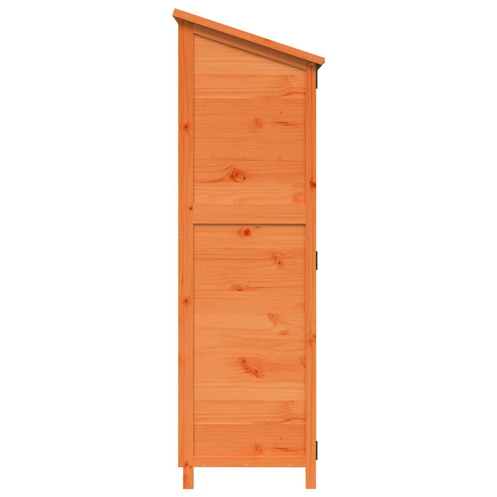 vidaXL Shed ogrodowy brązowy 59,5 x 56 x 176,5 cm Drewno Świerkowe