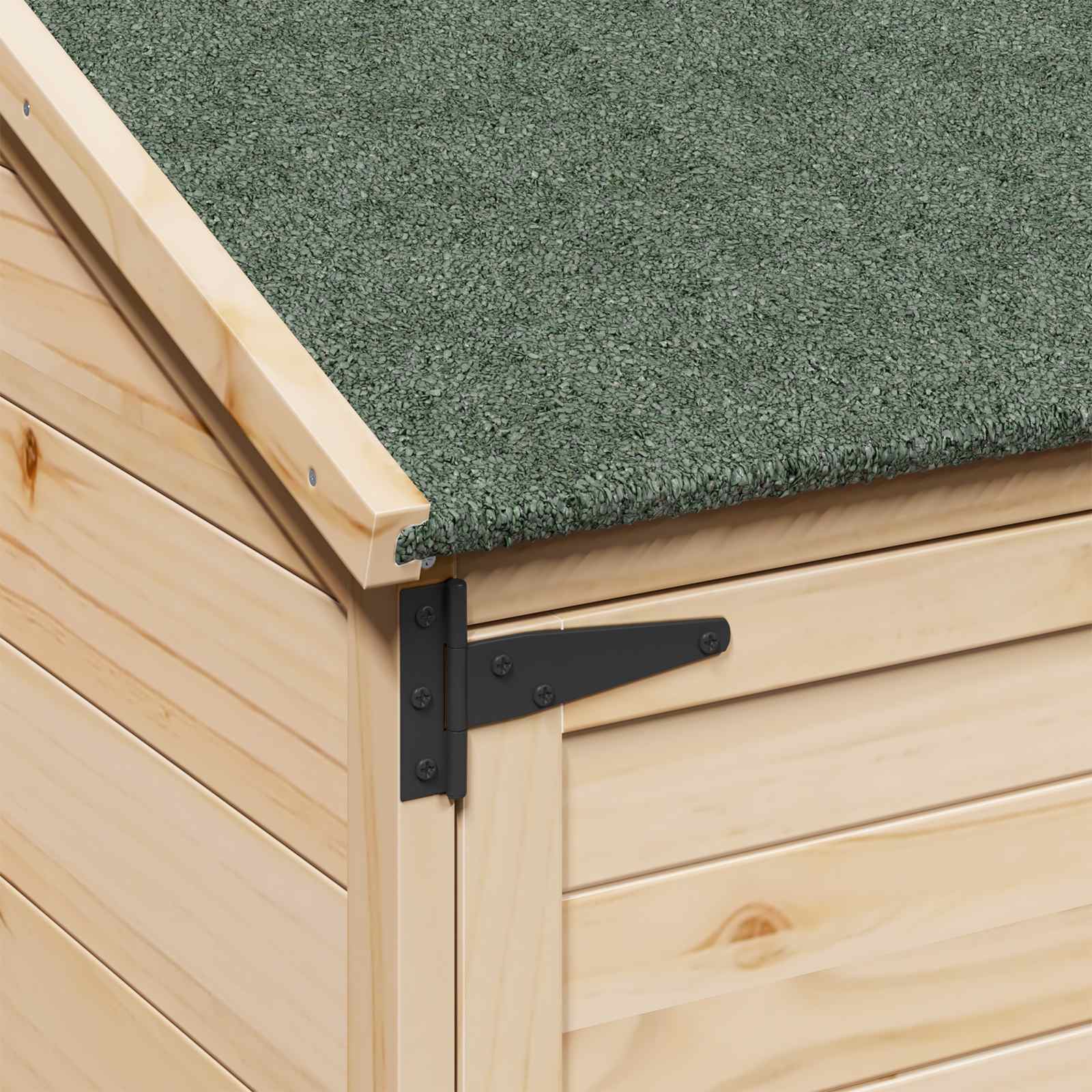 vidaXL Shed ogrodowy naturalny 106,5 x 56 x 176 cm Drewno Świerkowe