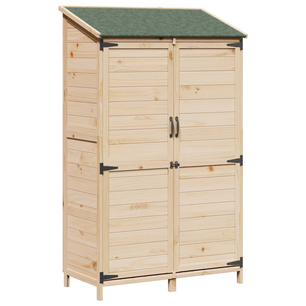 vidaXL Shed ogrodowy naturalny 106,5 x 56 x 176 cm Drewno Świerkowe