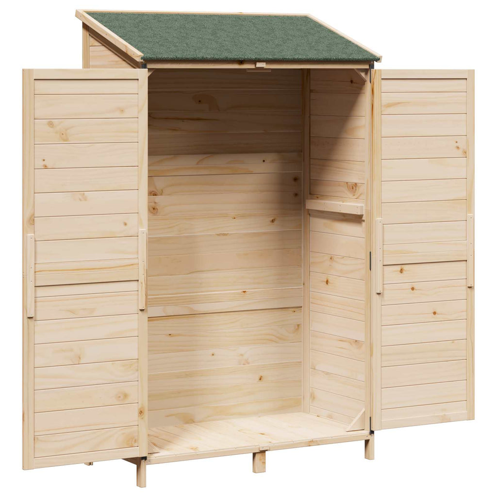 vidaXL Shed ogrodowy naturalny 106,5 x 56 x 176 cm Drewno Świerkowe