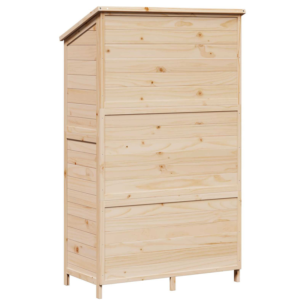 vidaXL Shed ogrodowy naturalny 106,5 x 56 x 176 cm Drewno Świerkowe