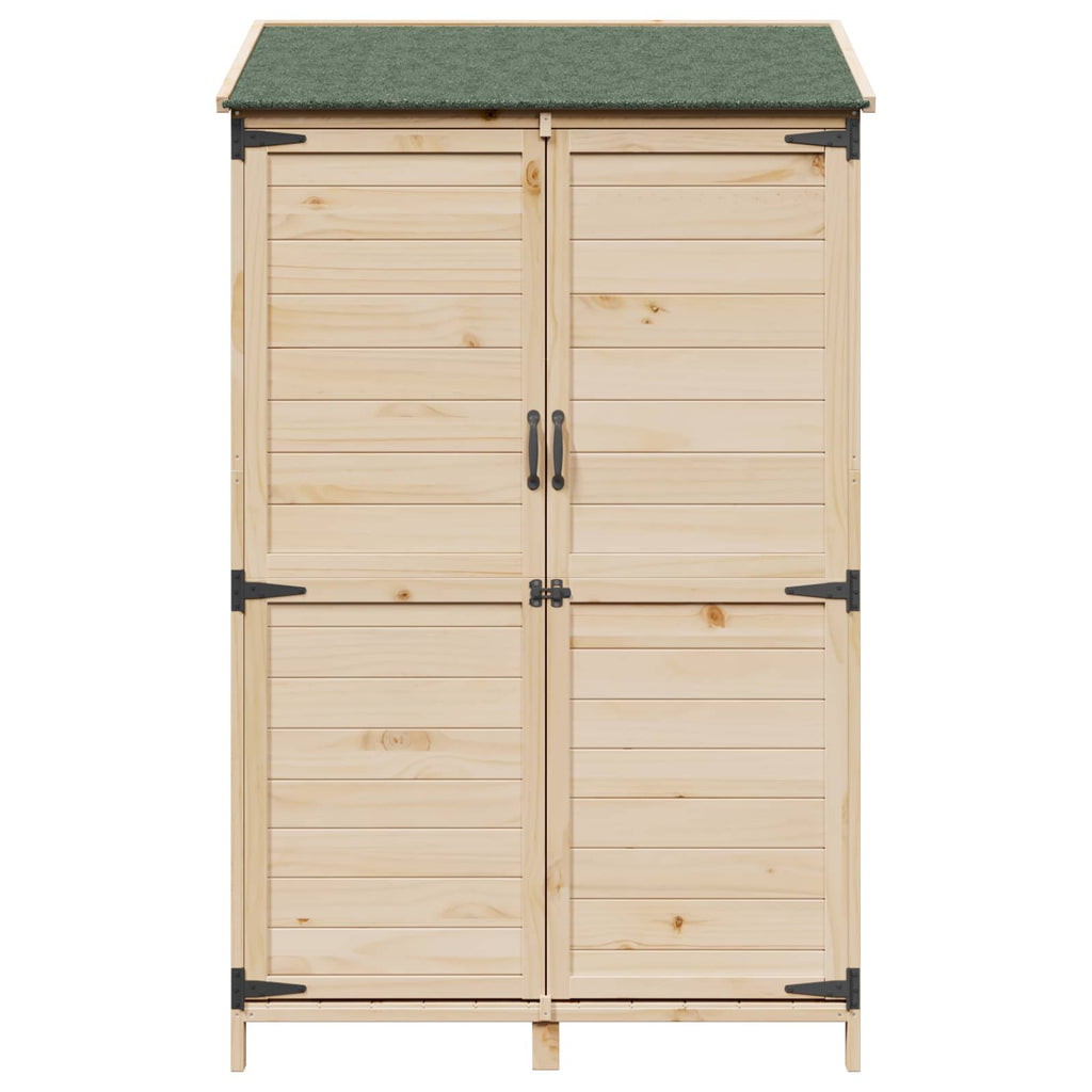 vidaXL Shed ogrodowy naturalny 106,5 x 56 x 176 cm Drewno Świerkowe