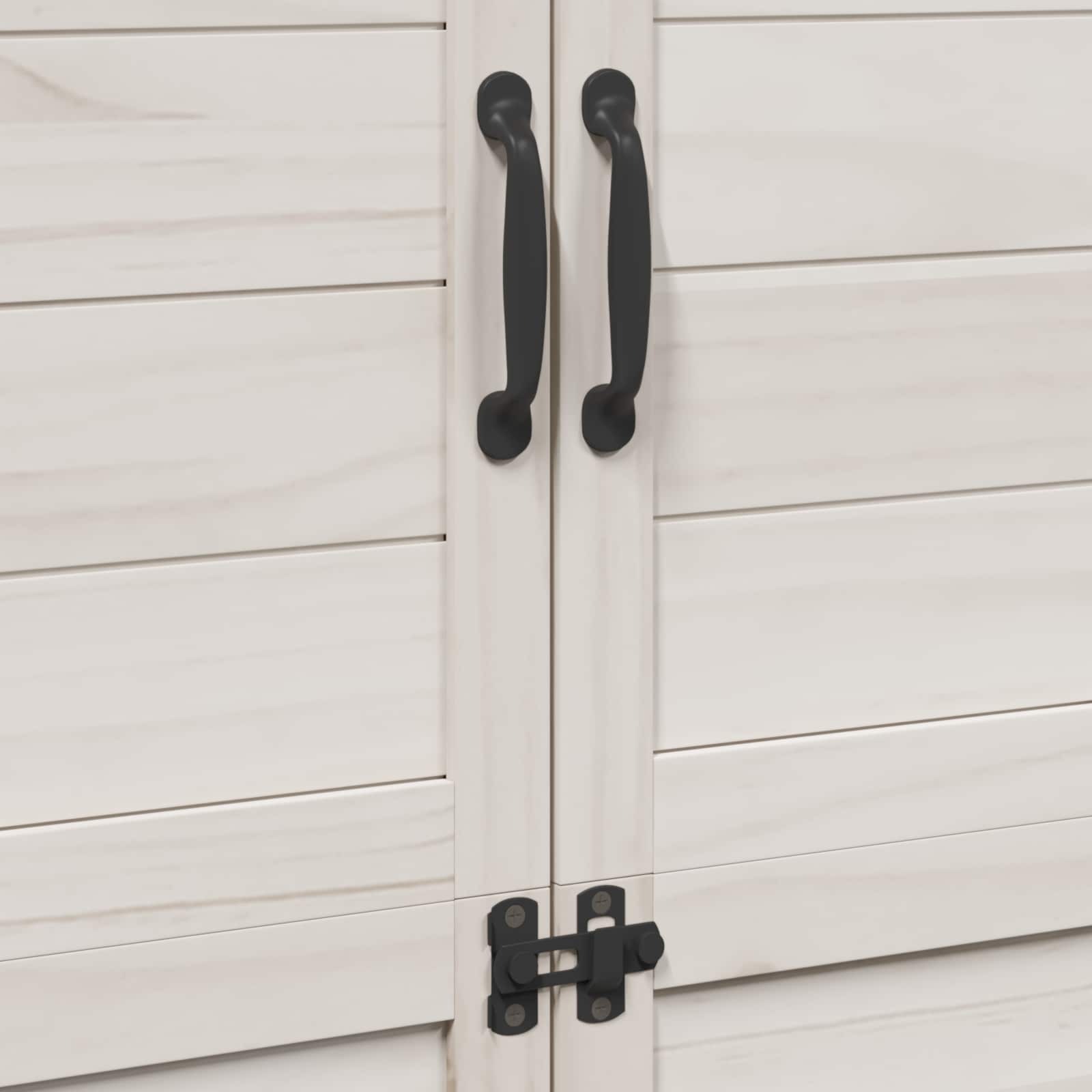 vidaXL Shed ogrodowy Biały 106,5 x 56 x 176 cm Drewno Świerkowe