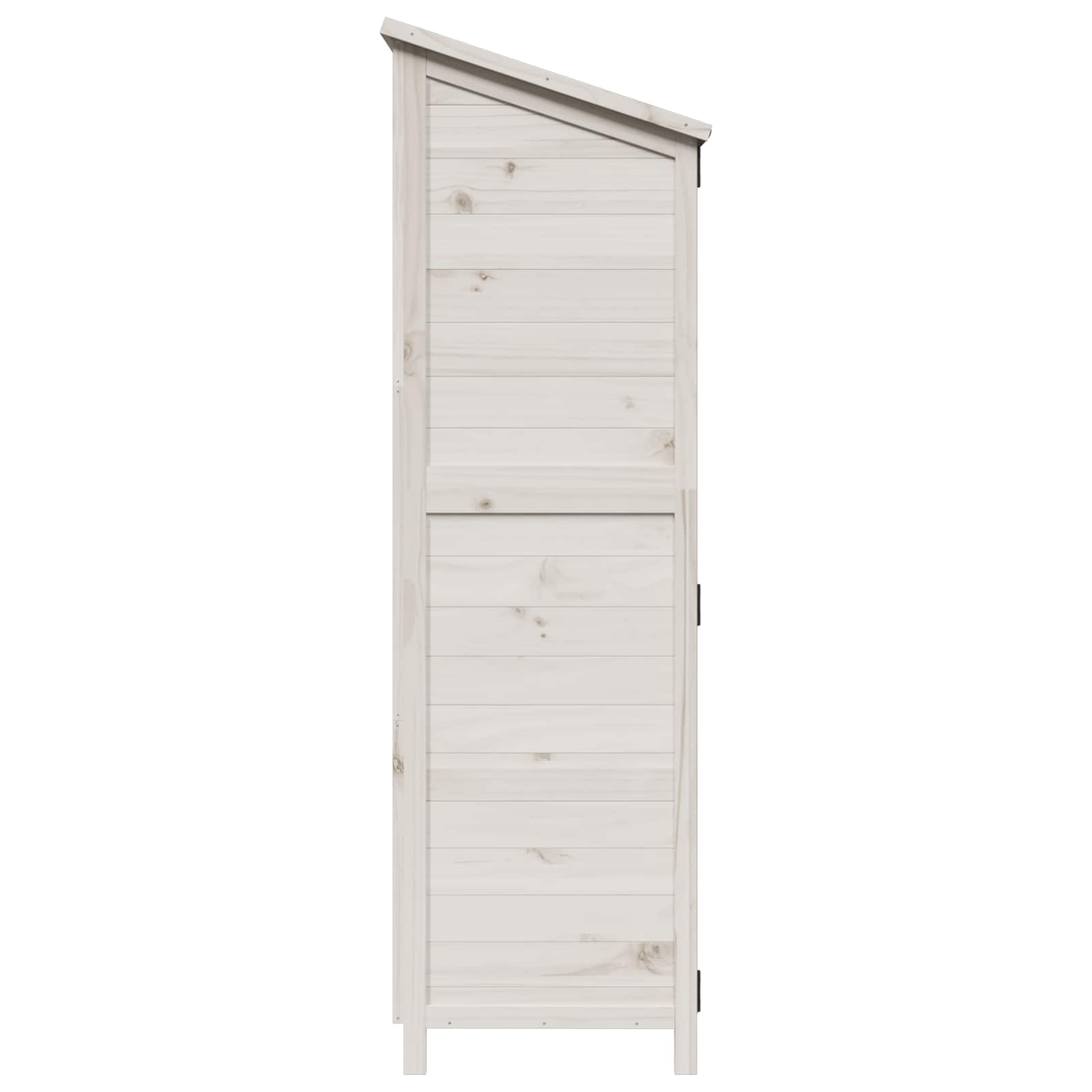 vidaXL Shed ogrodowy Biały 106,5 x 56 x 176 cm Drewno Świerkowe