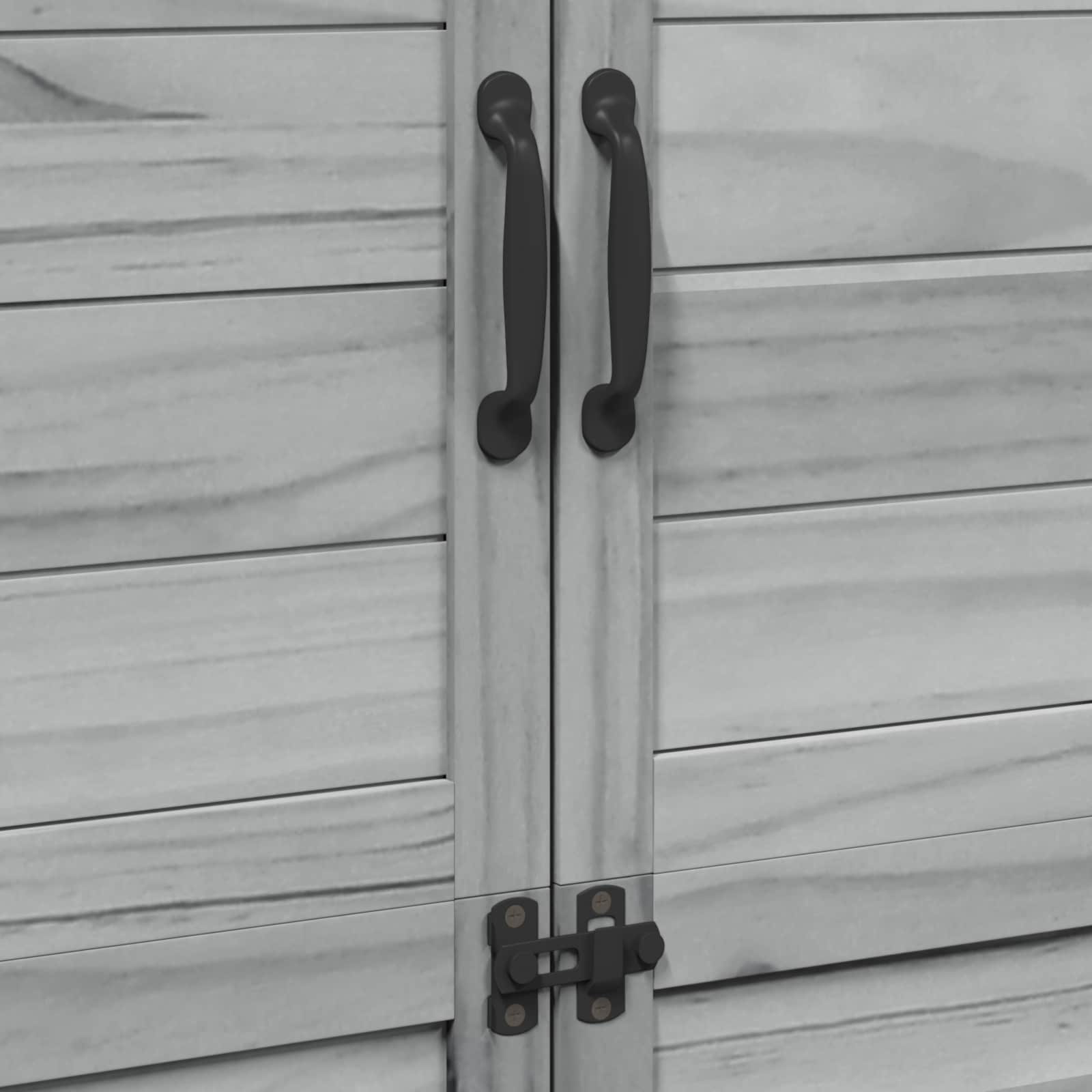 vidaXL Shed ogrodowy Szary 106,5 x 56 x 176 cm Drewno Świerkowe