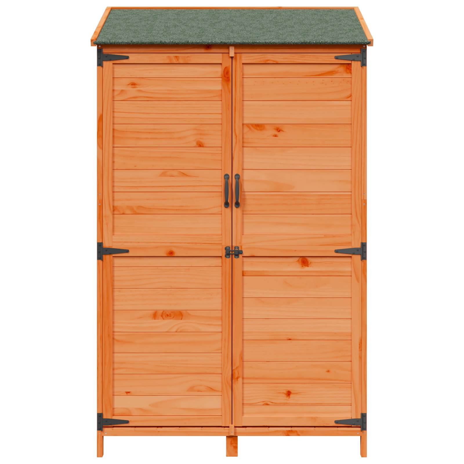 vidaXL Shed ogrodowy brązowy 106,5 x 56 x 176 cm Drewno Świerkowe