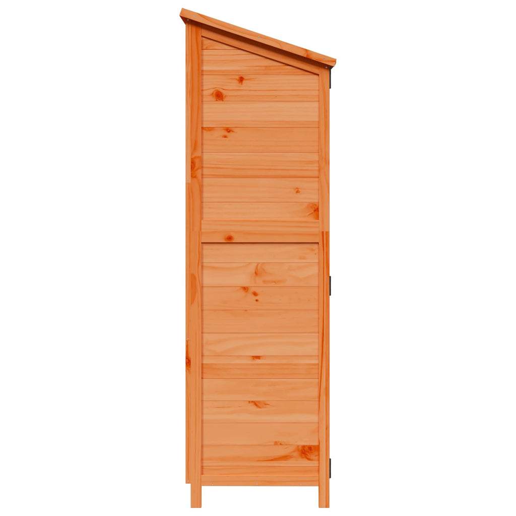 vidaXL Shed ogrodowy brązowy 106,5 x 56 x 176 cm Drewno Świerkowe