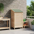 vidaXL Shed ogrodowy naturalny 59 x 56 x 113,5 cm Drewno Świerkowe