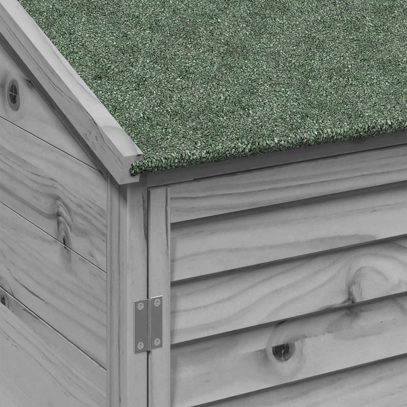 vidaXL Shed ogrodowy Szary 59 x 56 x 113,5 cm Drewno Świerkowe