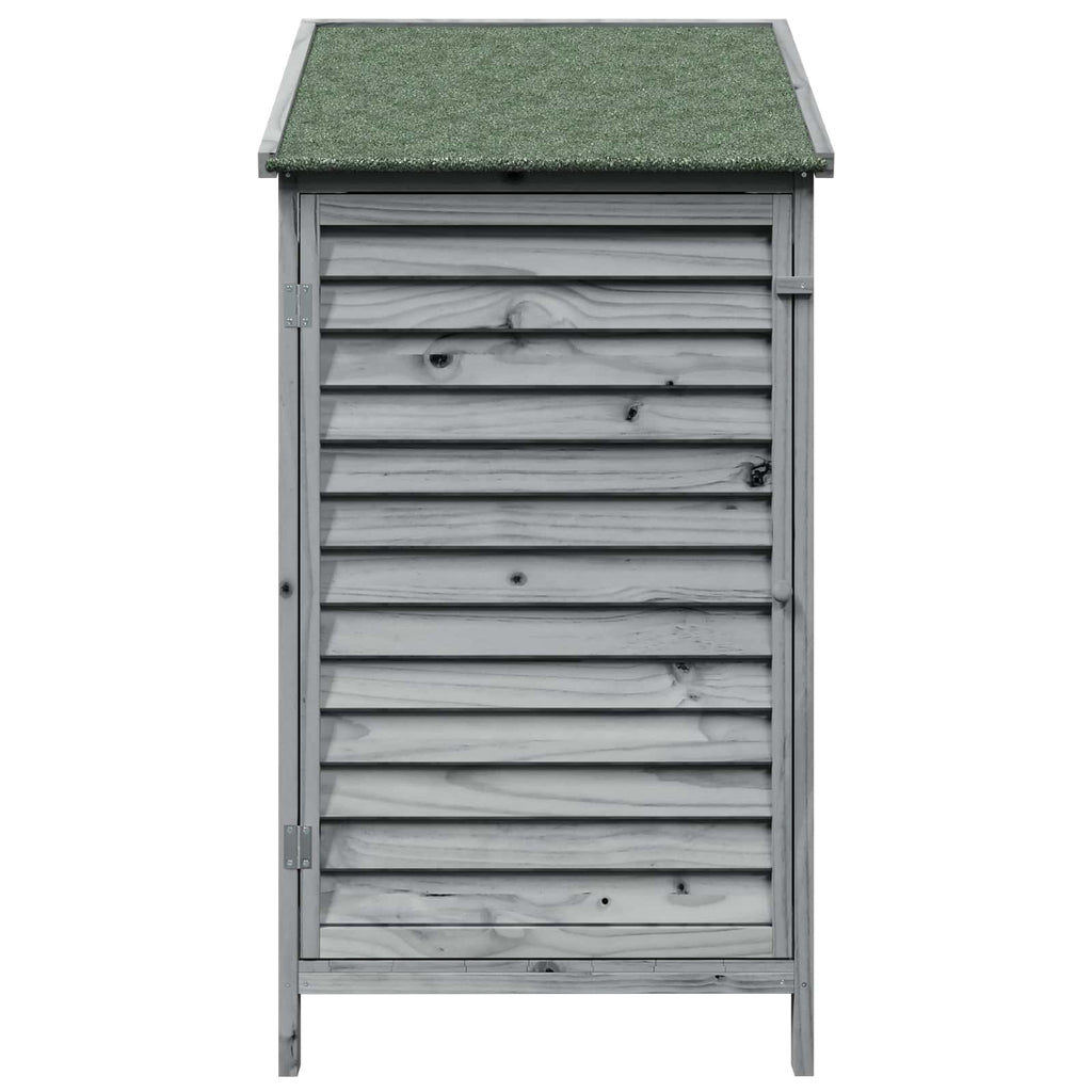 vidaXL Shed ogrodowy Szary 59 x 56 x 113,5 cm Drewno Świerkowe