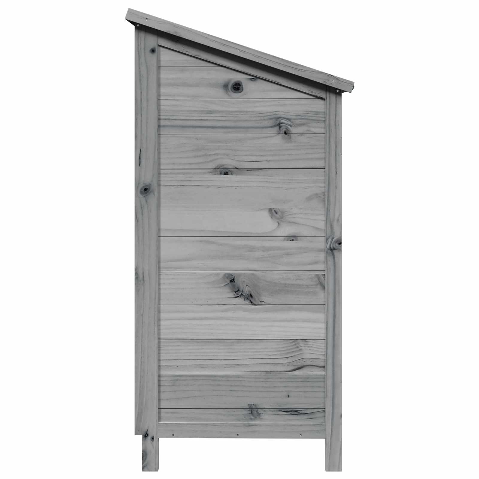 vidaXL Shed ogrodowy Szary 59 x 56 x 113,5 cm Drewno Świerkowe