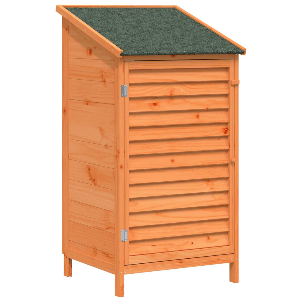 vidaXL Shed ogrodowy brązowy 59 x 56 x 113,5 cm Drewno Świerkowe