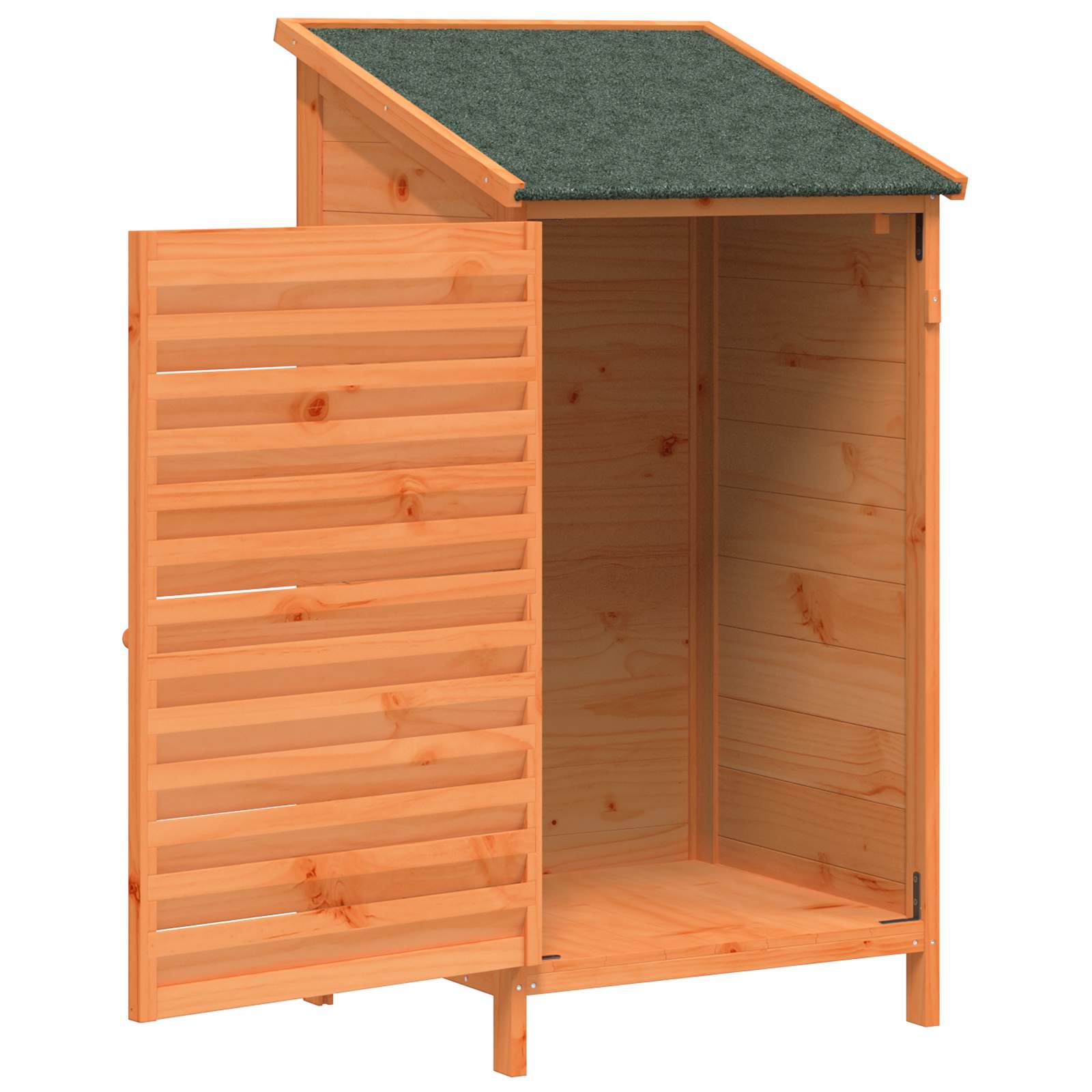 vidaXL Shed ogrodowy brązowy 59 x 56 x 113,5 cm Drewno Świerkowe