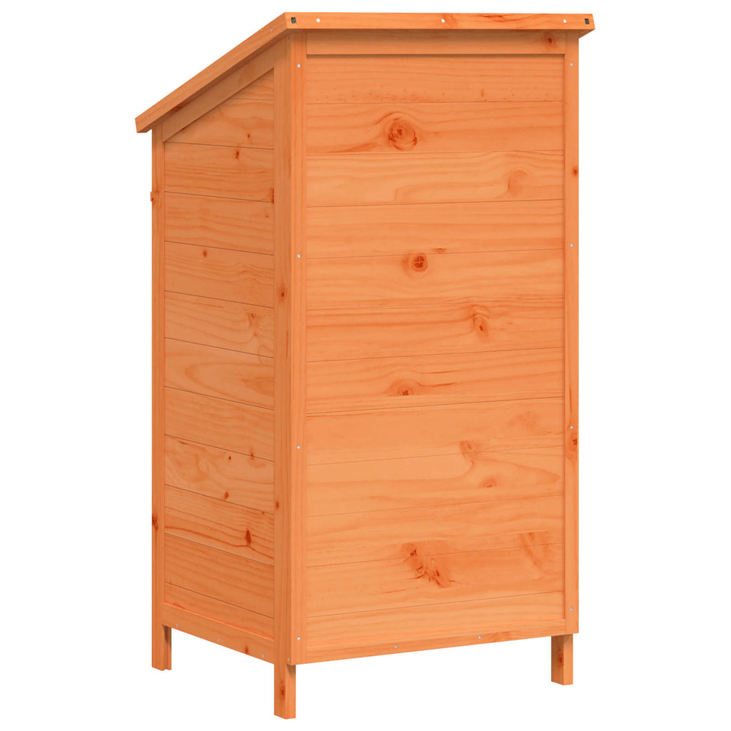 vidaXL Shed ogrodowy brązowy 59 x 56 x 113,5 cm Drewno Świerkowe