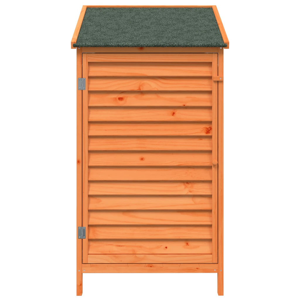 vidaXL Shed ogrodowy brązowy 59 x 56 x 113,5 cm Drewno Świerkowe