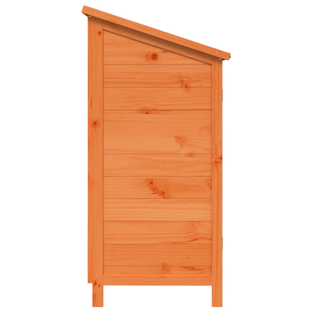 vidaXL Shed ogrodowy brązowy 59 x 56 x 113,5 cm Drewno Świerkowe